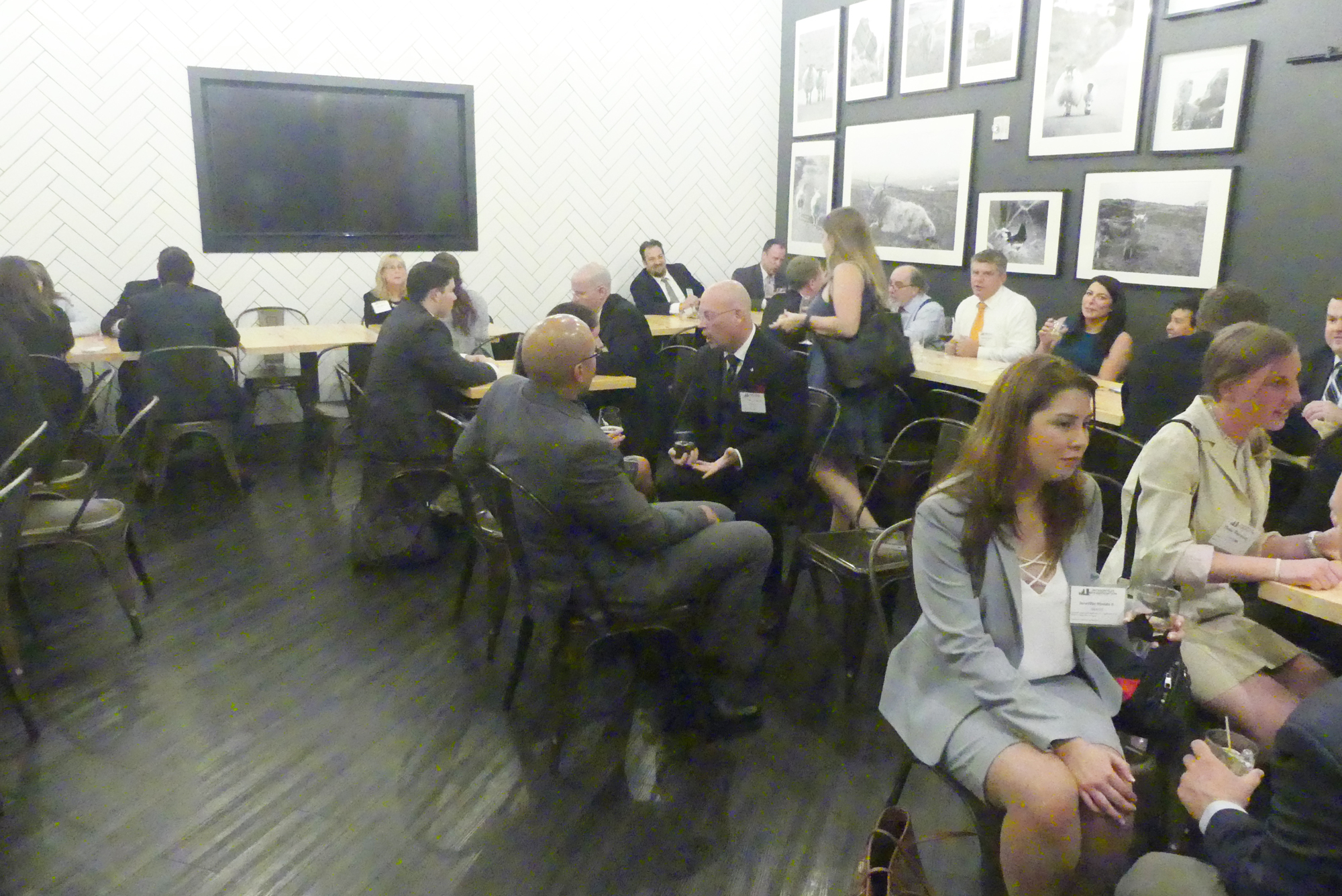 Speed mentoring at the Bellweather restaurant.