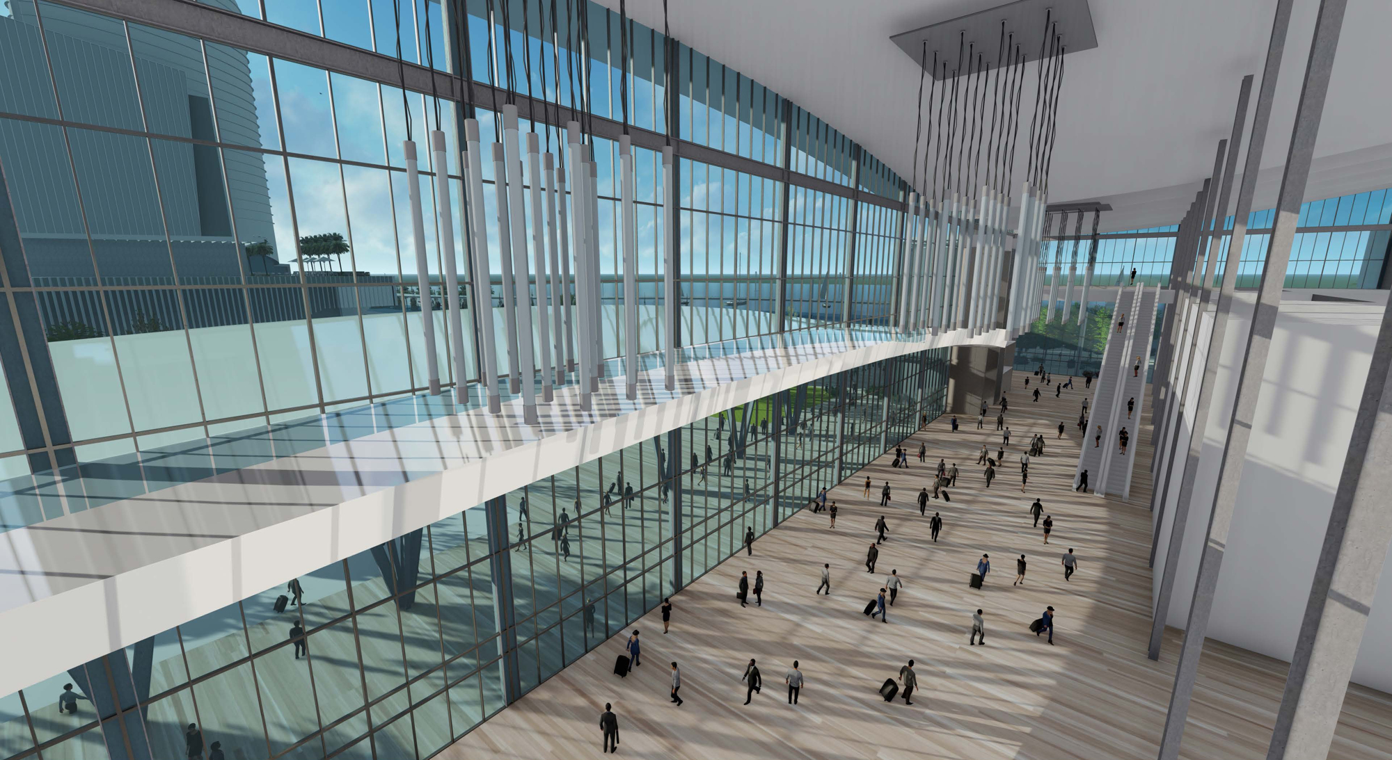 The convention center hotel would feature 200,000 in additional square feet of exhibition space, a 40,000-square-foot ballroom and 45 breakout rooms.
