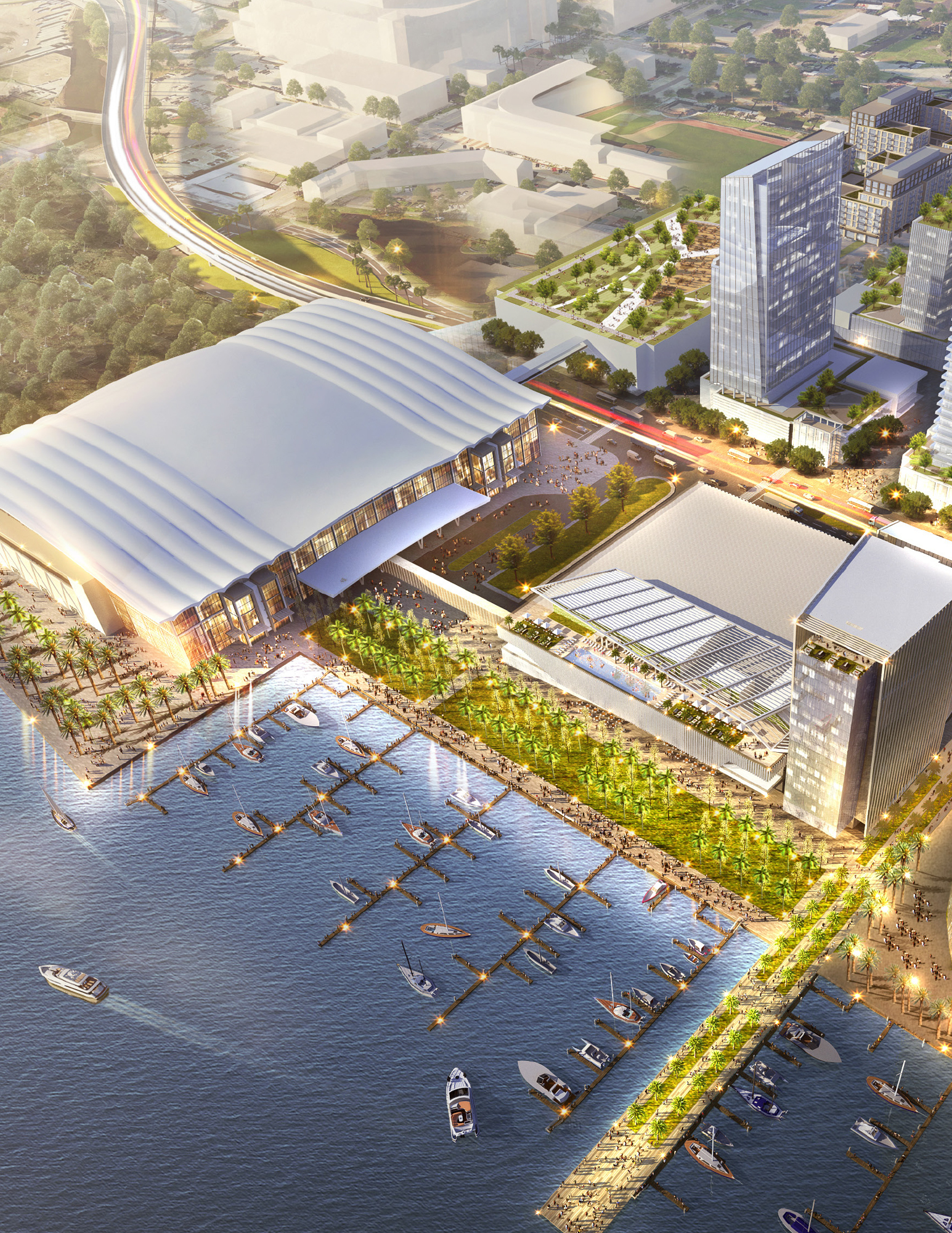 Iguana Investments, owned by Jacksonville Jaguars owner Shad Khan, envisions a convention center complex to replace Metropolitan Park.