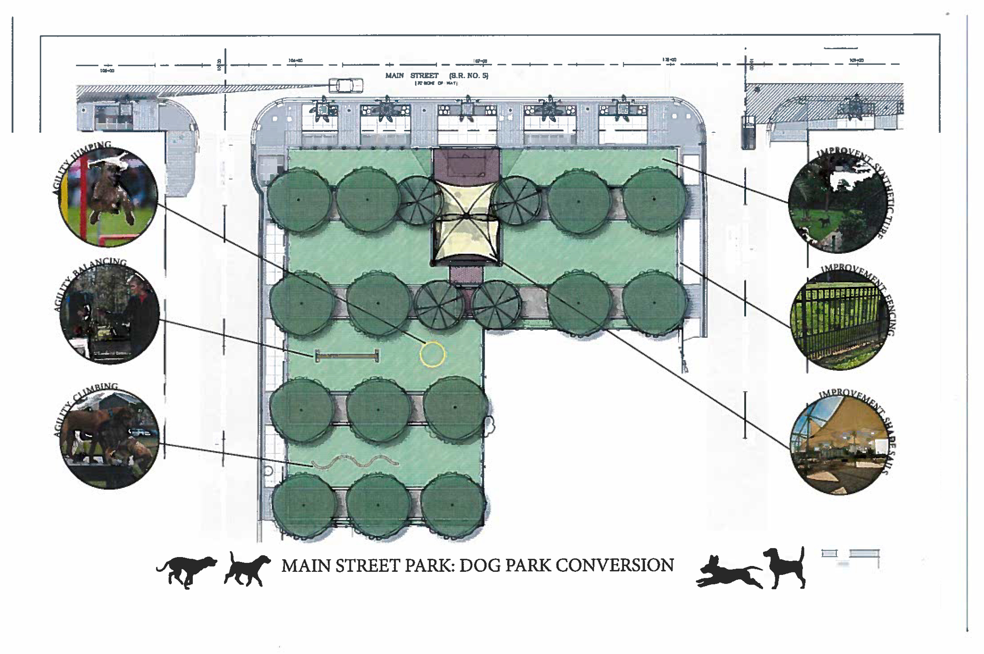 Plans for the park include agility equipment for dogs.