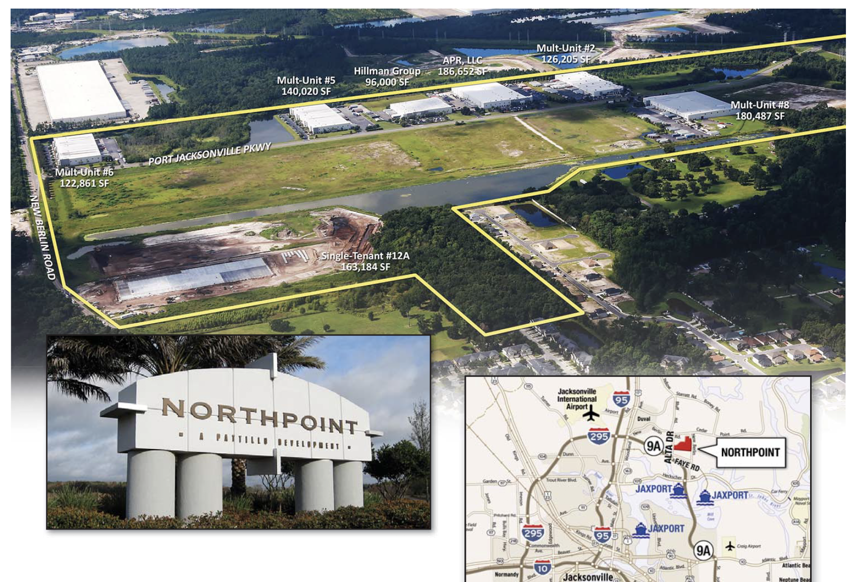 The site plans and map show a NorthPoint site is cleared for development for Building 11. Pattillo Industrial Real Estate Vice President Peter Anderson said roads, utilities and stormwater detention are in place.