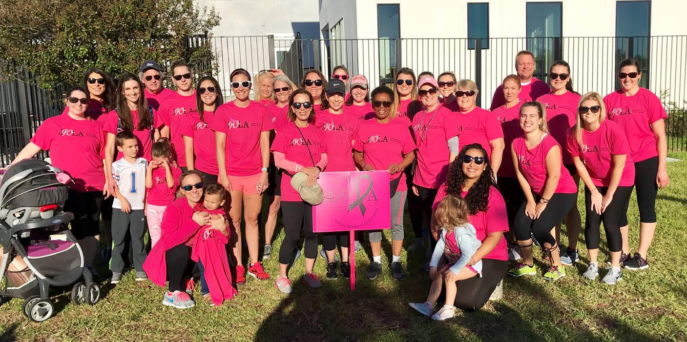 The Jacksonville Women Lawyers Association participated Saturday in the Making Strides Against Breast Cancer Walk, part of National Breast Cancer Awareness Month in October.
