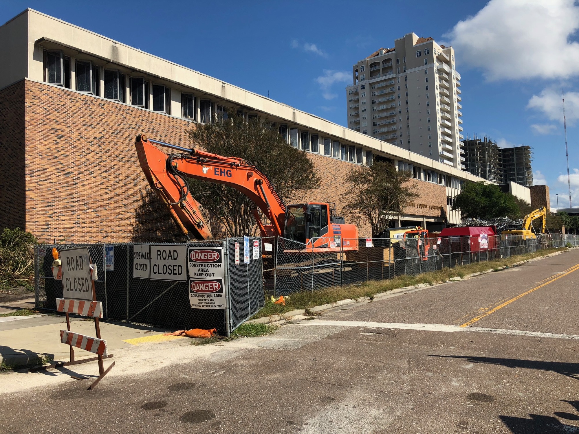 Demolition of the former Duval County Courthouse at 330 E. Bay St. is expected to be completed in April.