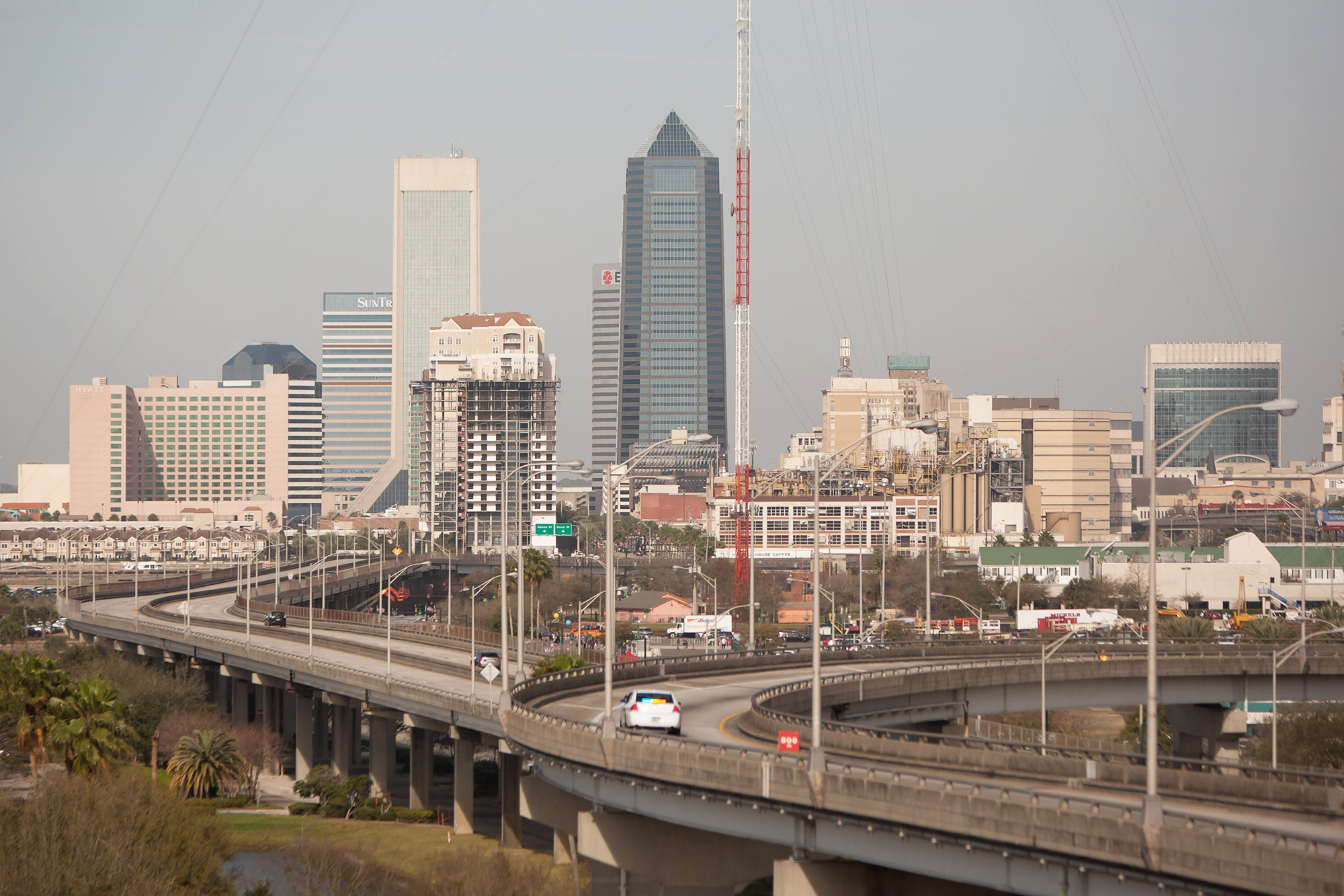 The city will receive federal money to remove the Hart Bridge Expressway ramps near TIAA Bank Field.