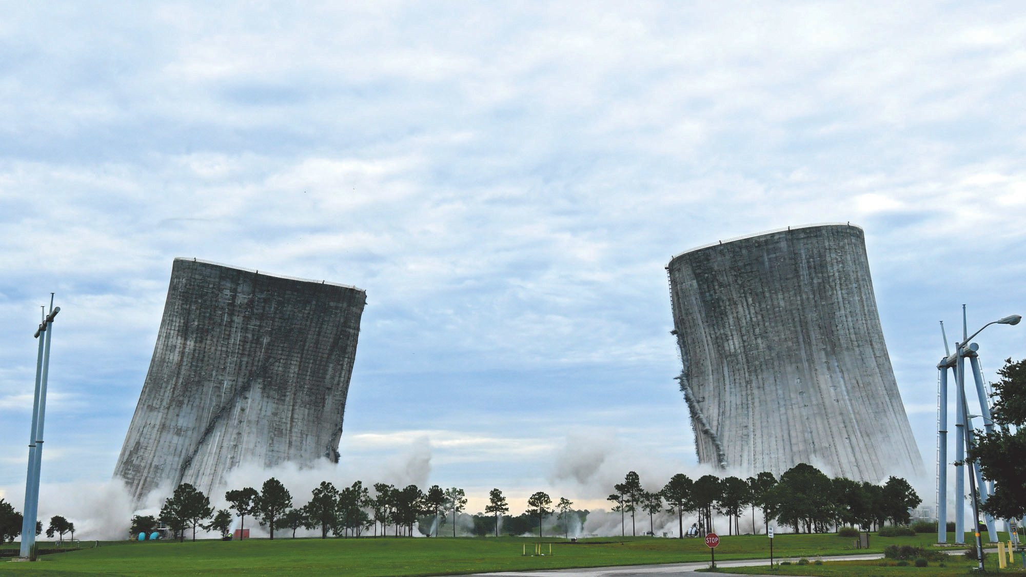 File image The cooling towers at the St. Johns River Power Park in North Jacksonville were imploded June 16.