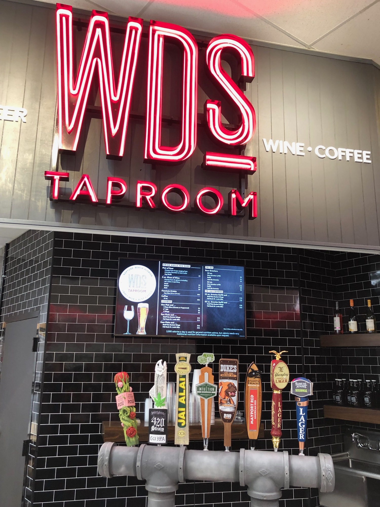 WD's Taproom offers local craft brews for $2 a pint and wine for $3 for a 5-ounce glass.