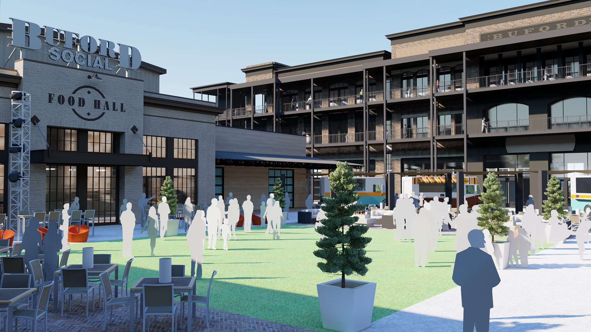 Fuqua’s plans for Jacksonville include a stage with a green space that can accommodate up to 1,000 people for events.