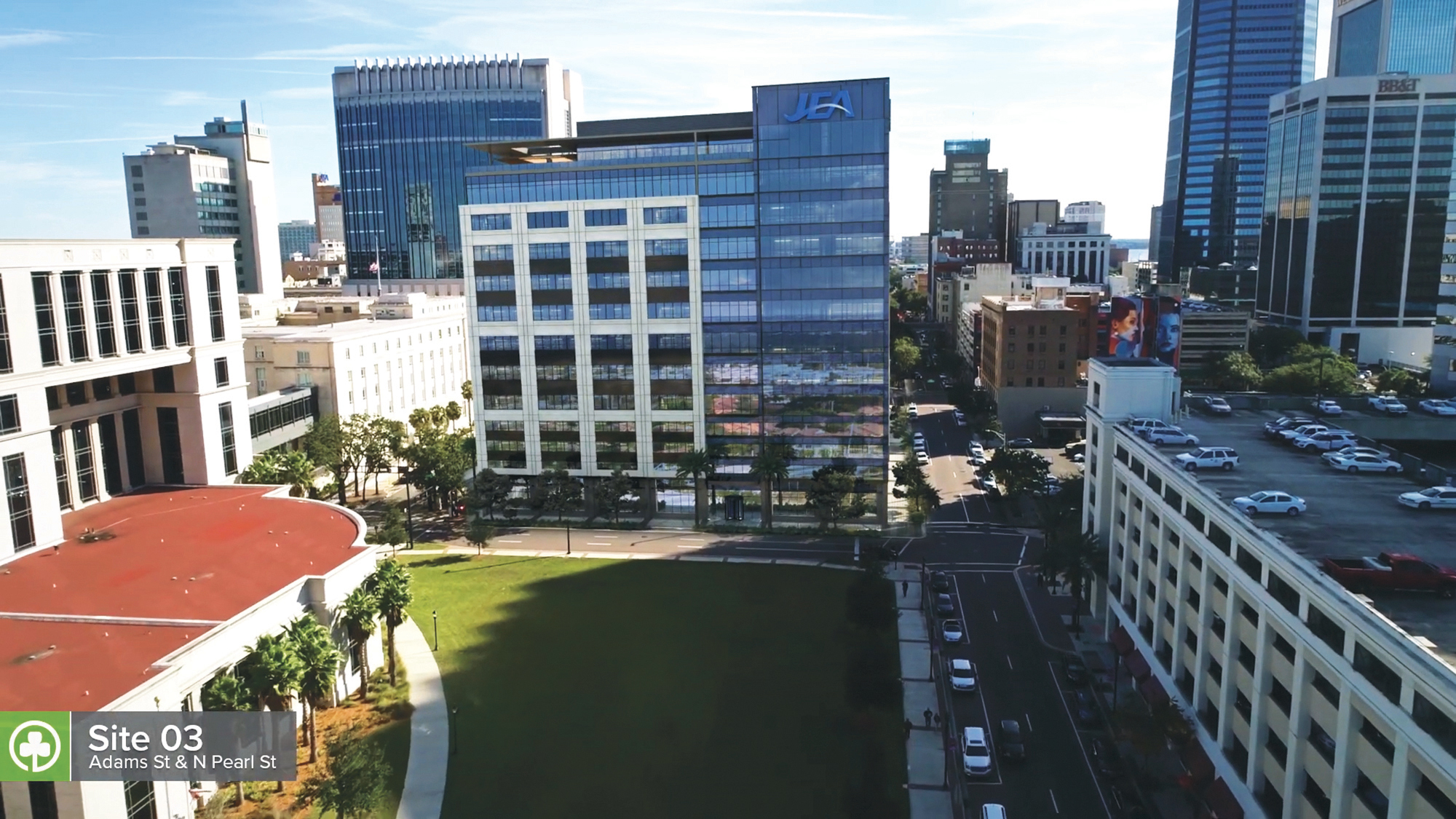 Ryan Companies US Inc. proposes to keep JEA in Downtown’s central business district near the Duval County Courthouse.