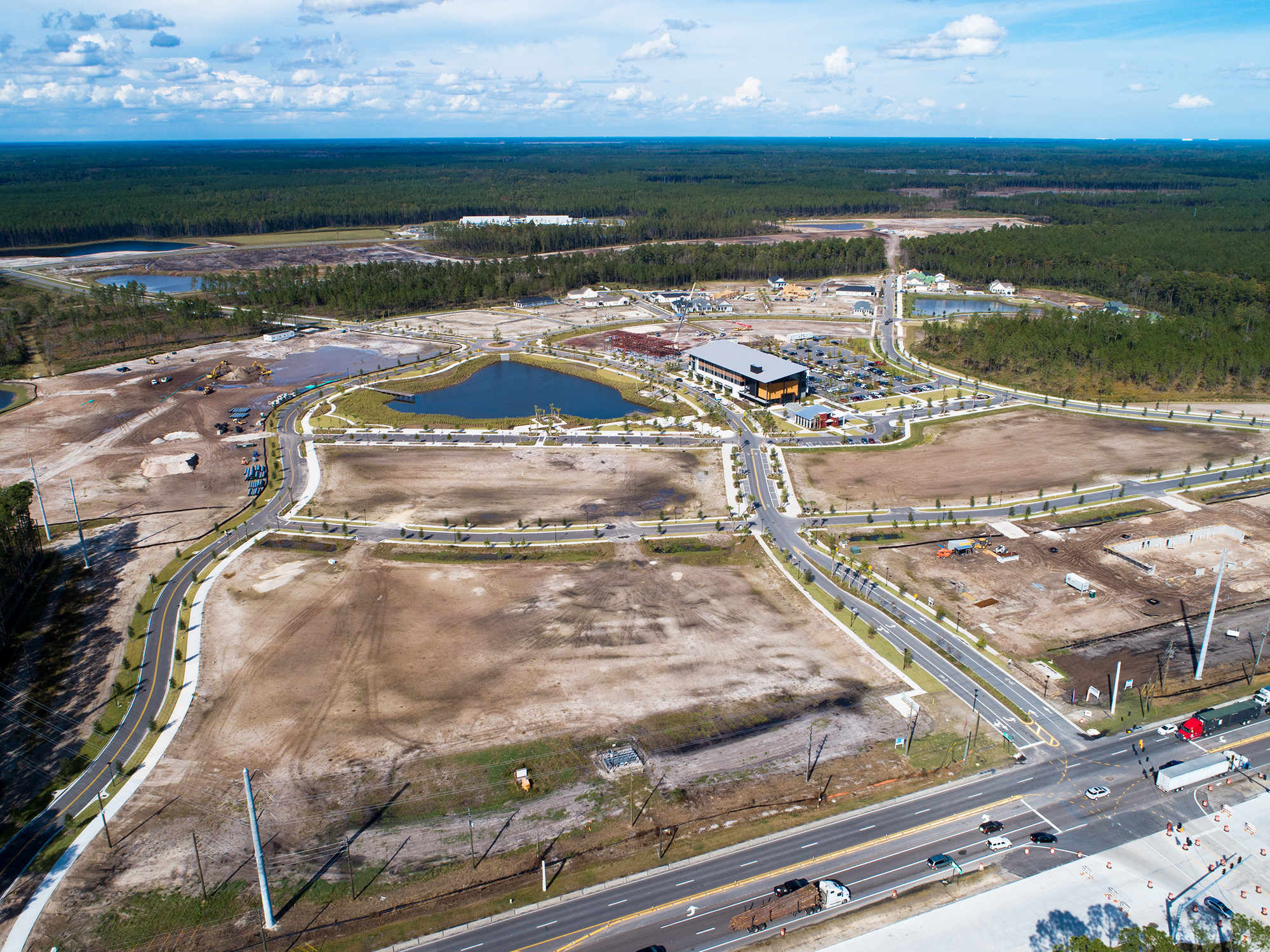 Wildlight, a master-planned community In Yulee, is being developed on 24,000 acres of Rayonier Inc. timberland from Florida A1A north to the St. Marys River. A1A runs along the lower part of the image.