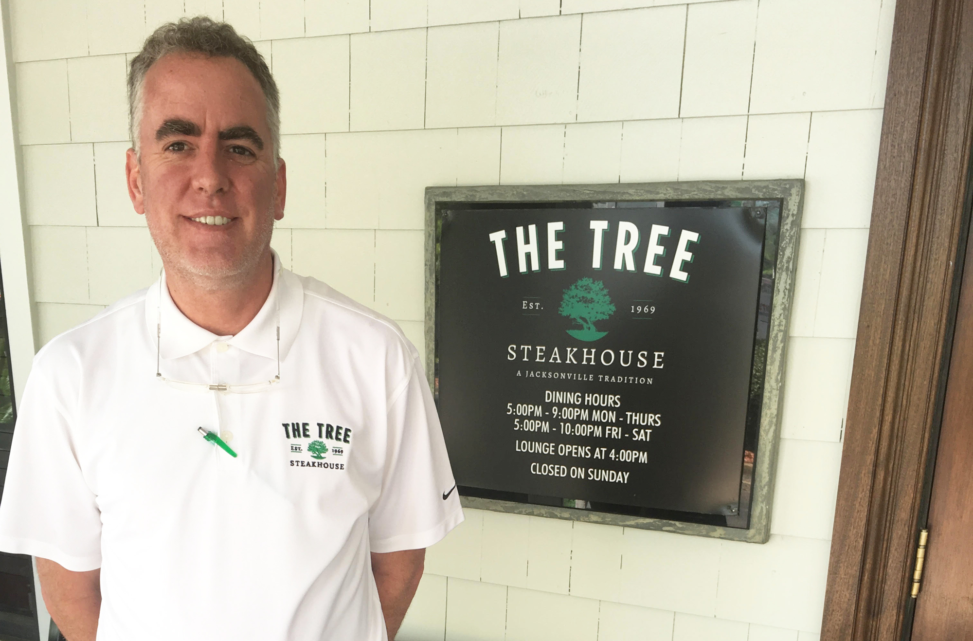 Joe Foster, The Tree Steakhouse managing partner and executive chef, began his career as a teenage busboy at the restaurant.