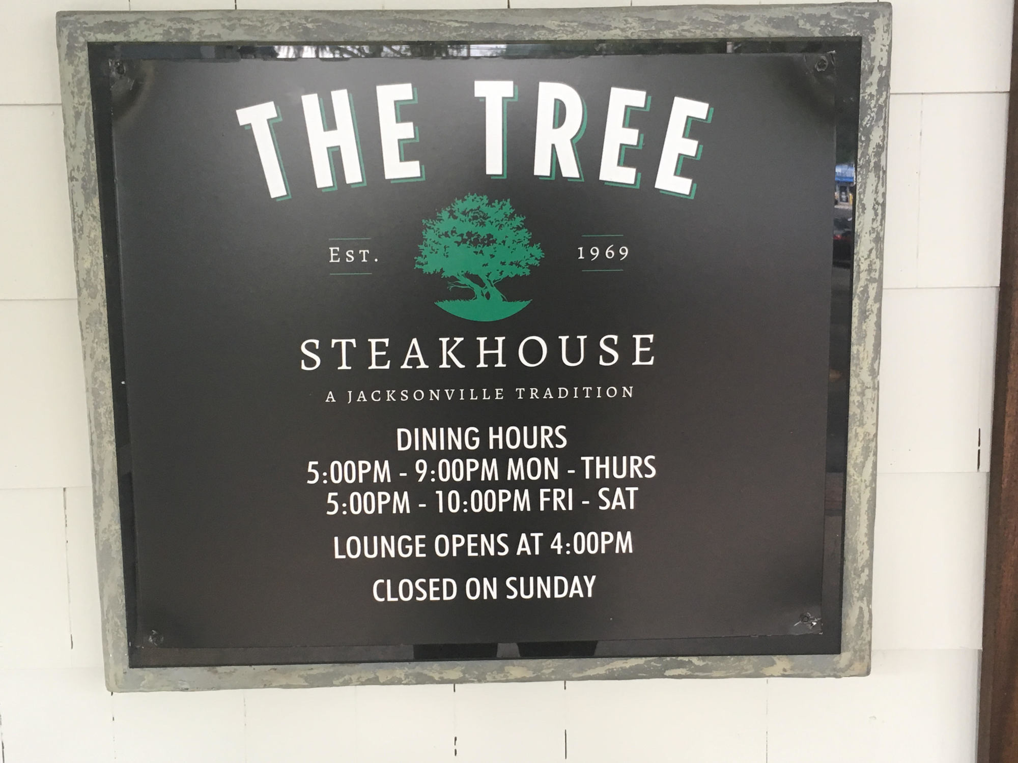 The Tree Steakhouse was established 50 years ago.