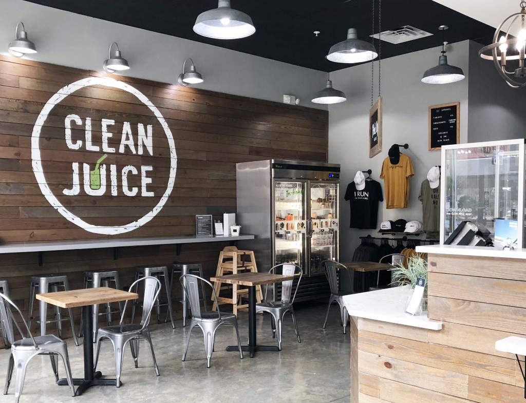 Clean Juice offers organic açaí bowls, cold-pressed juices, smoothies, bites and other healthy food.