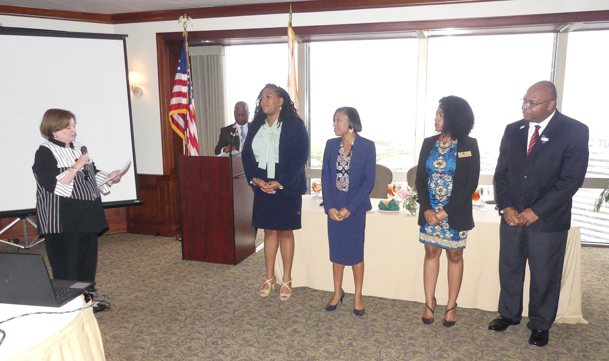 The D.W. Perkins Bar Association inducted its 2019-20 officers at its annual meeting last week at The River Club.