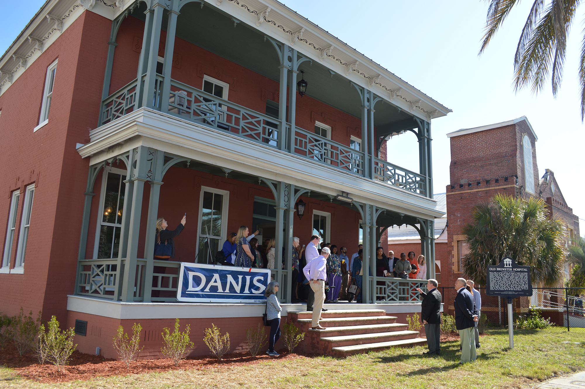 The restored Brewster Hospital building at 915 W. Monroe St. celebrated with a ribbon-cutting in April. The building was renovated by Danis Construction LLC as the headquarters for the North Florida Land Trust.