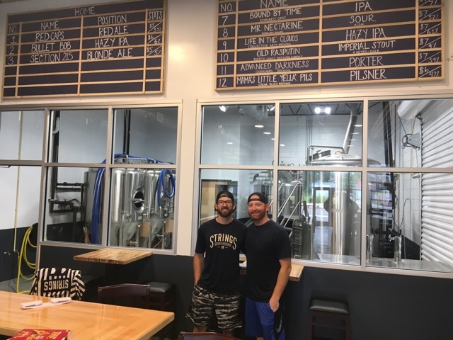 Colby and Trevor Adeeb are the brewmasters at Strings Sports Brewery.