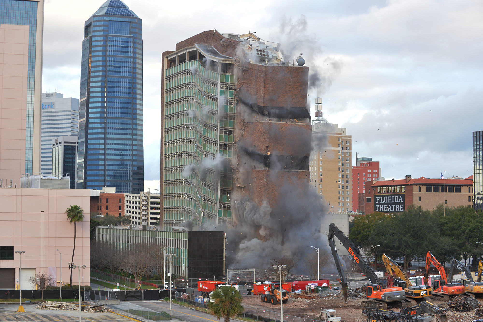 The old City Call on East Bay Street was imploded on Jan. 20.