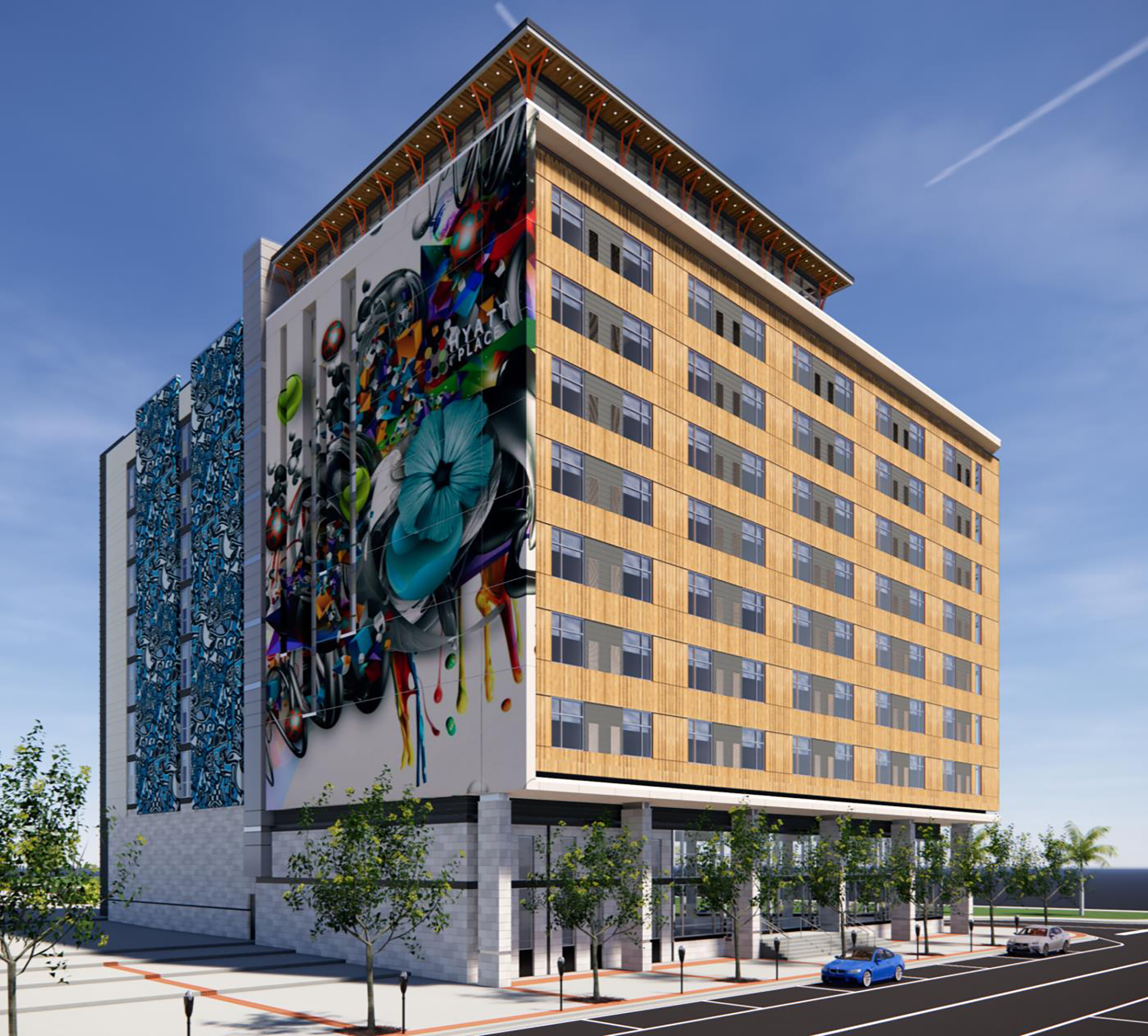 Hyatt Place on Hogan Street is one of seven hotels in the works Downtown.
