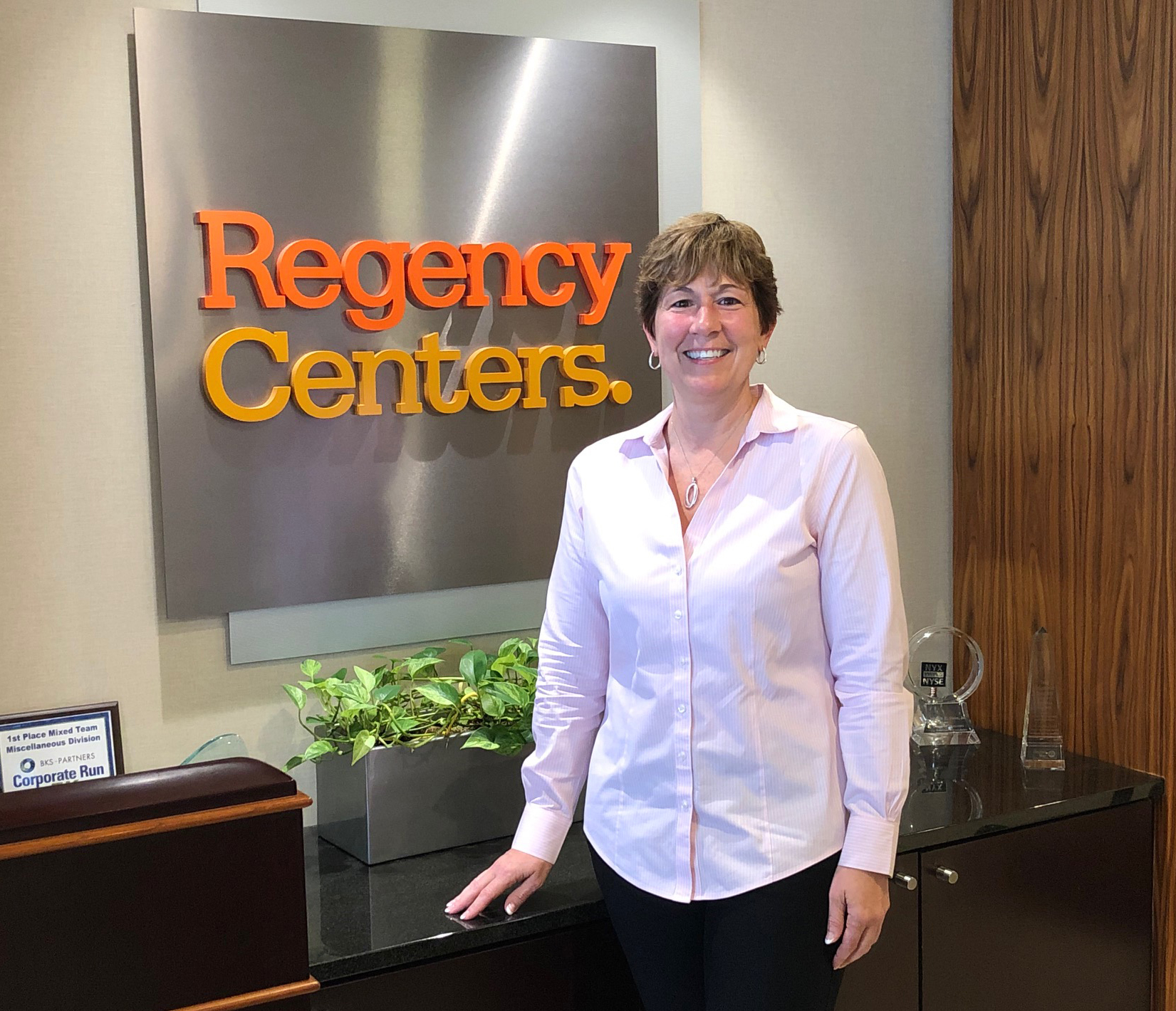 Palmer joined Regency in 1996 and worked her way up the ranks, becoming chief financial officer in January 2013 and president in January 2016.