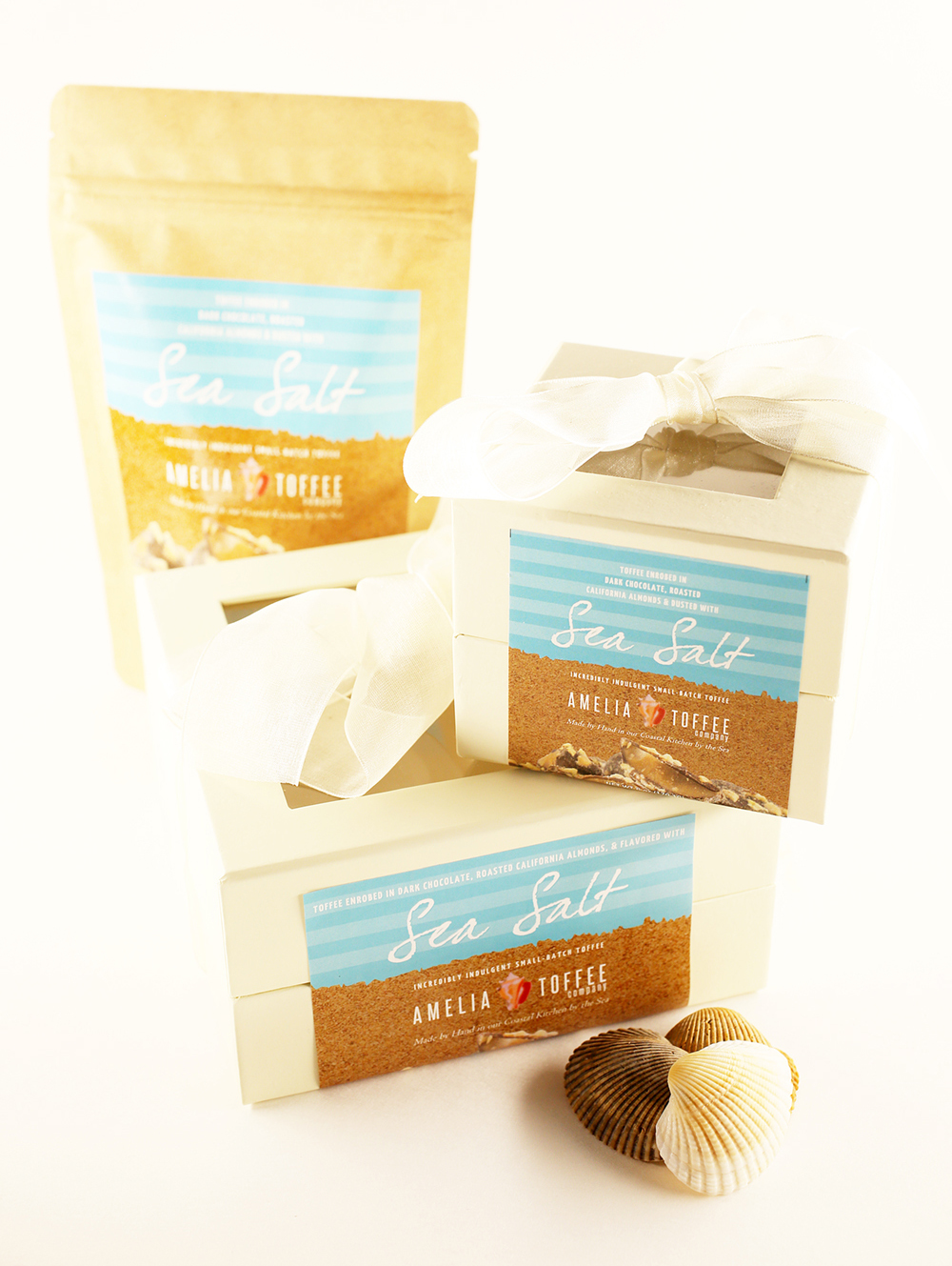 Amelia Toffee Co. sells toffee in Whole Foods Market, Bealls and Lucky’s Market.