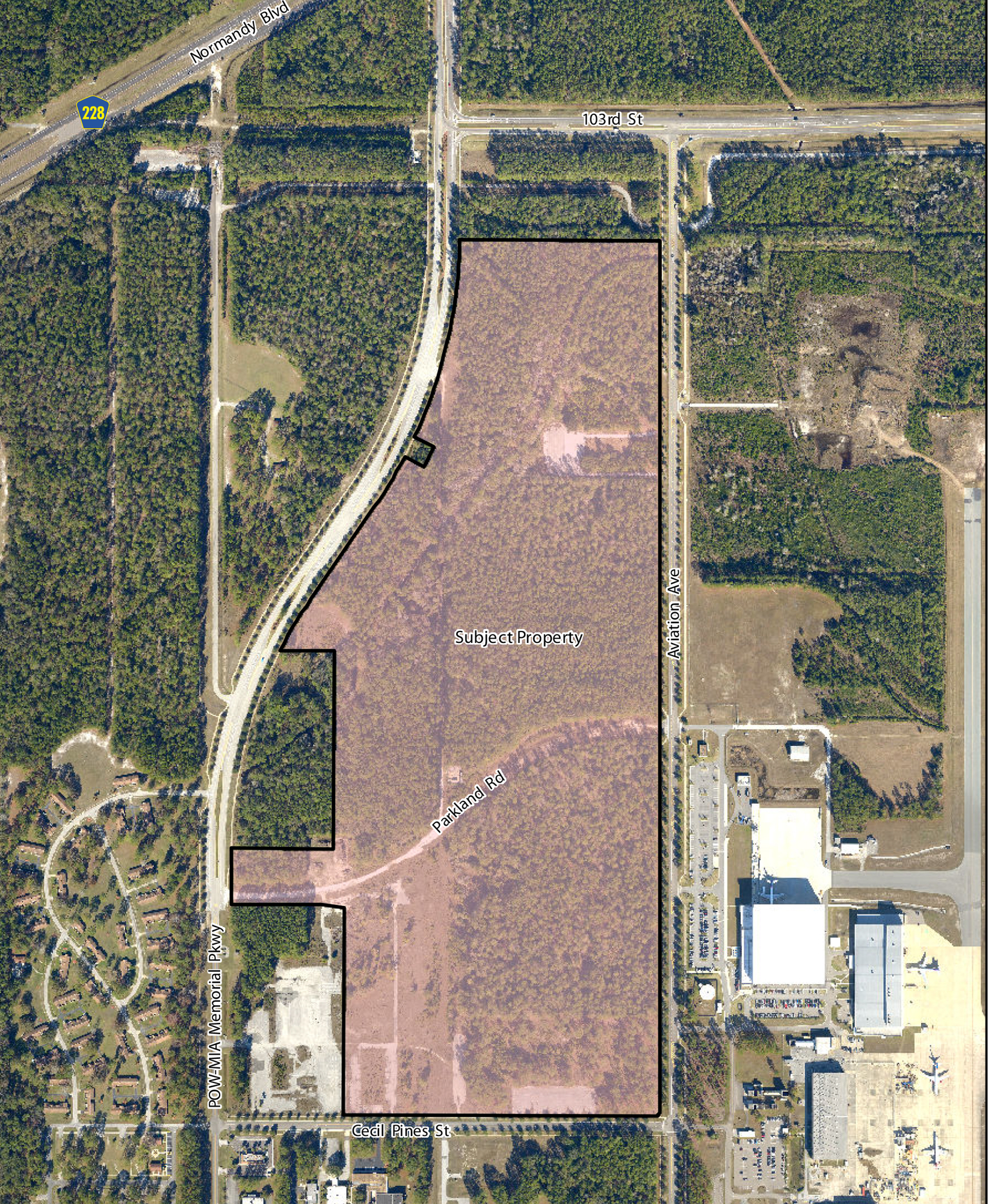 Hillwood filed plans for a 1.5 million-square-foot warehouse for this site at Cecil Commerce Center.
