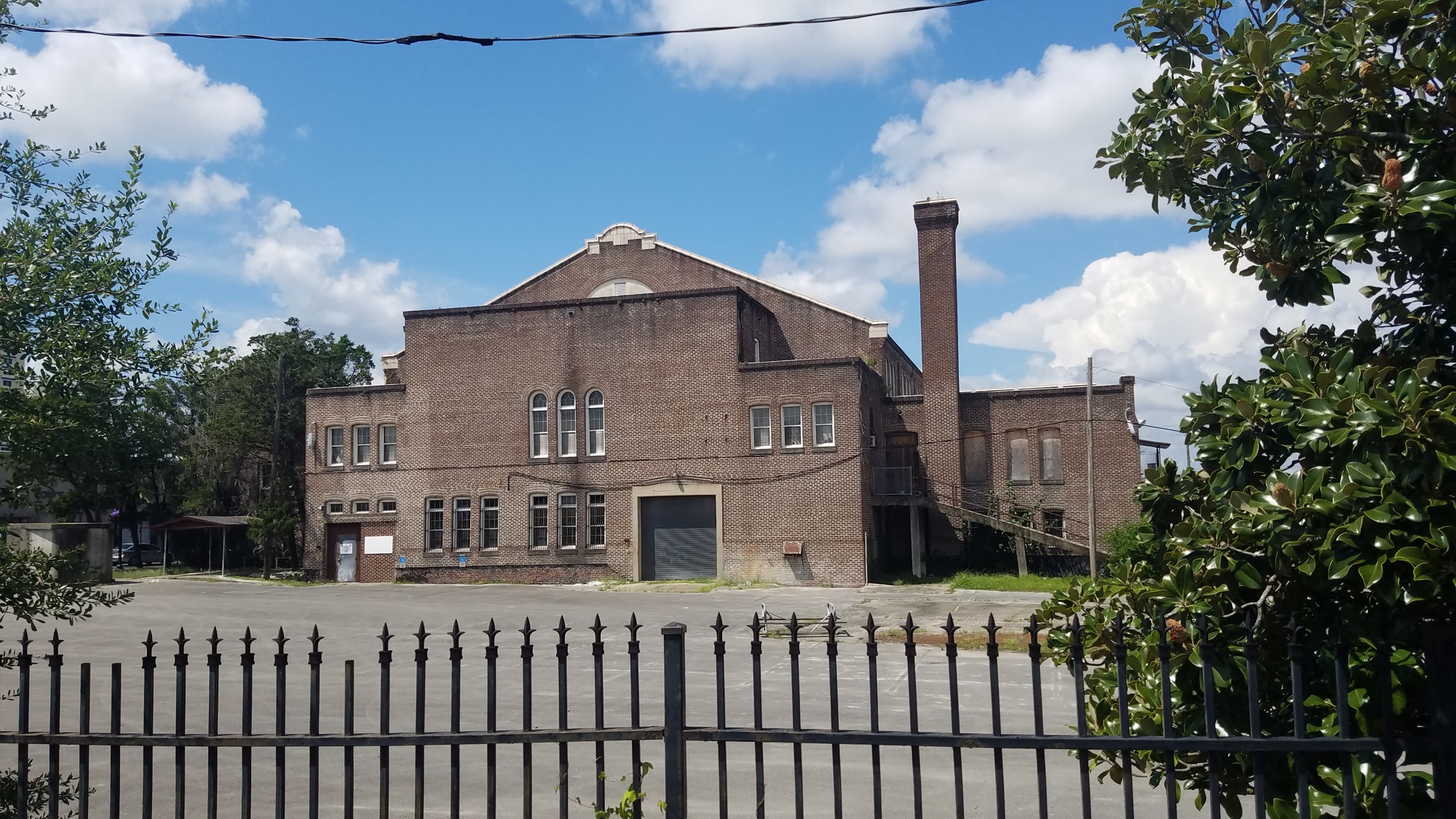 The back of the three-story, 80,826-square-feet Gothic Revival-style armory at 815 N. Market St. on the edge of Downtown.