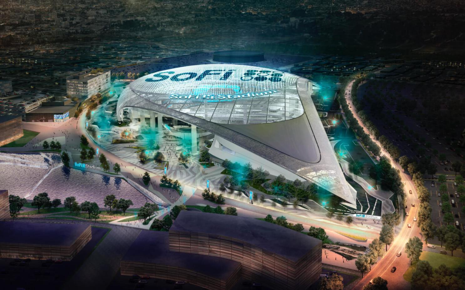 SoFi signed a 20-year agreement for exclusive naming rights for SoFi Stadium in Los Angeles, the future home of the Rams and Chargers NFL teams.