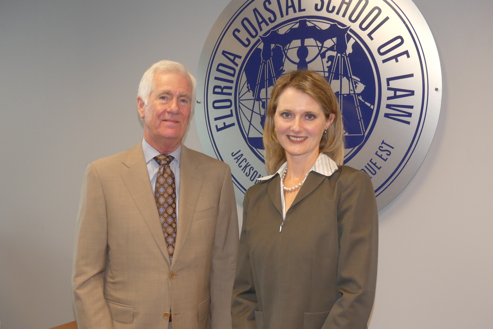 Florida Coastal School of Law President Peter Goplerud and Jennifer Reiber, interim dean, are working on a proposal to change the school’s tax status from for-profit to not-for-profit.