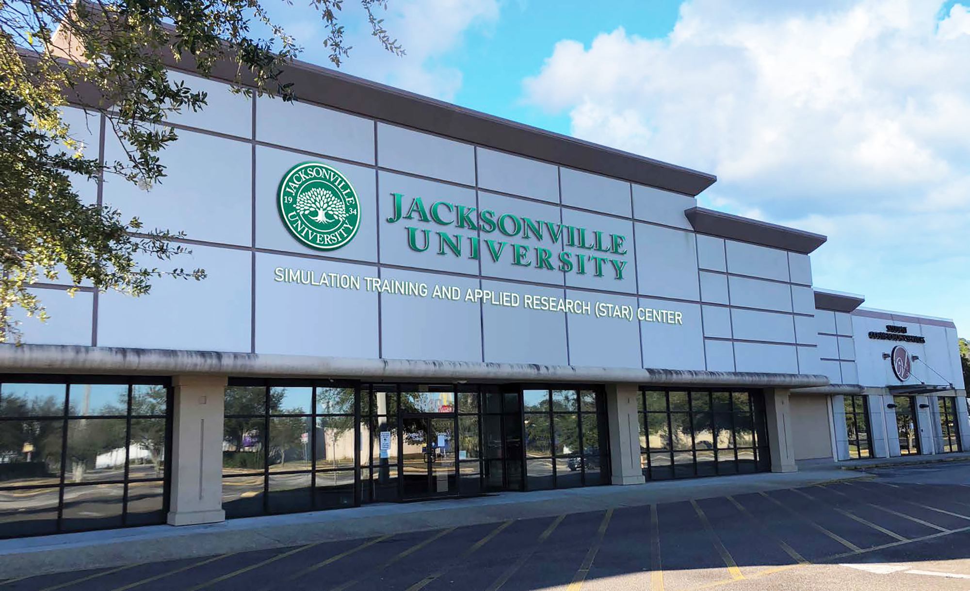 The former Virginia College building at 5940 Beach Blvd. will become the Jacksonville University Healthcare Simulation Center.