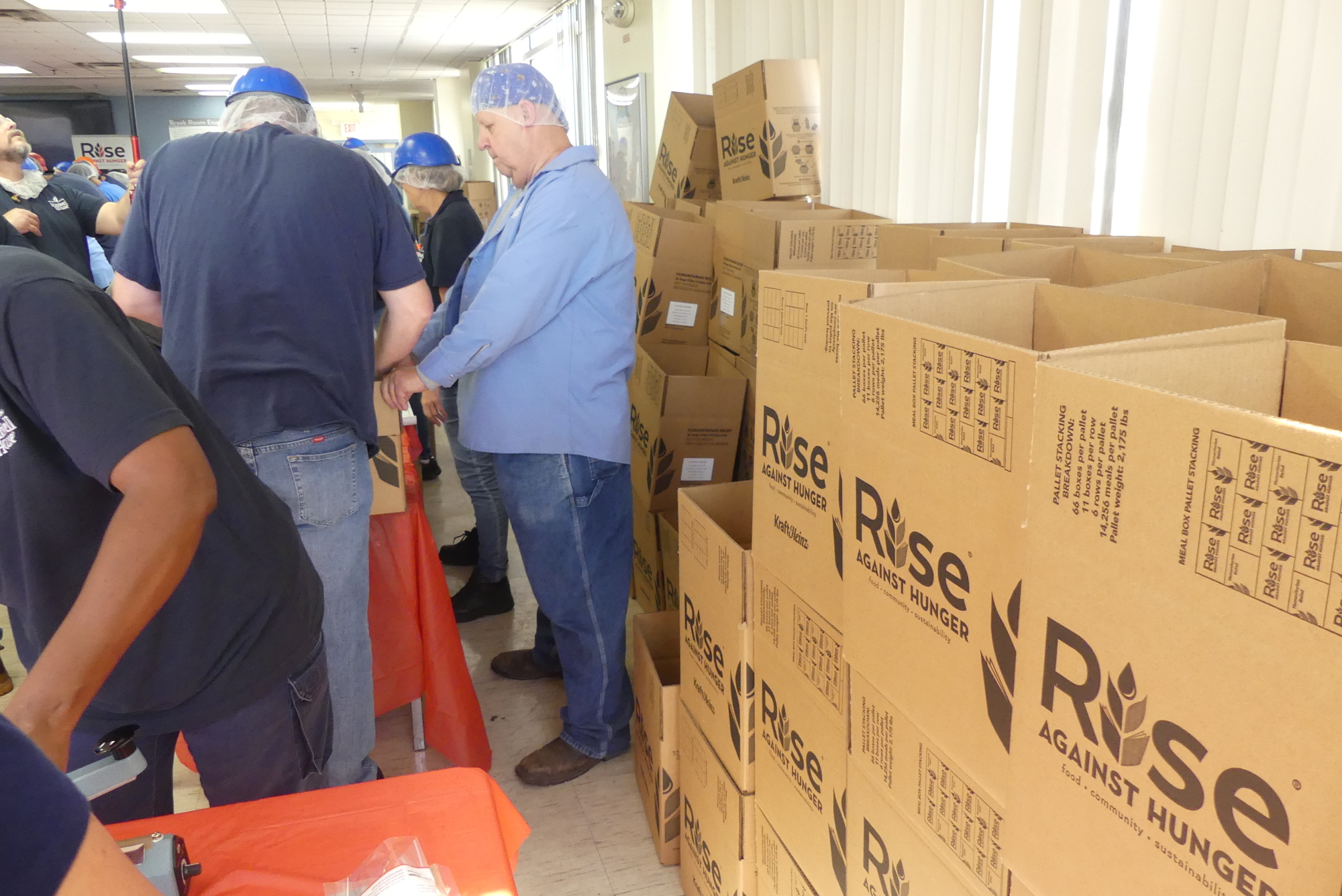 The meals packed in Jacksonville will be shipped to people around the world who are victims of disasters or who are food insecure.