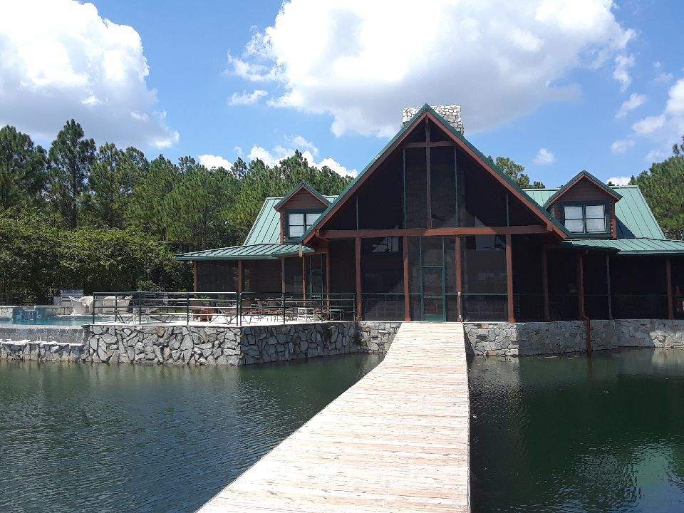 A pier at the lodge.