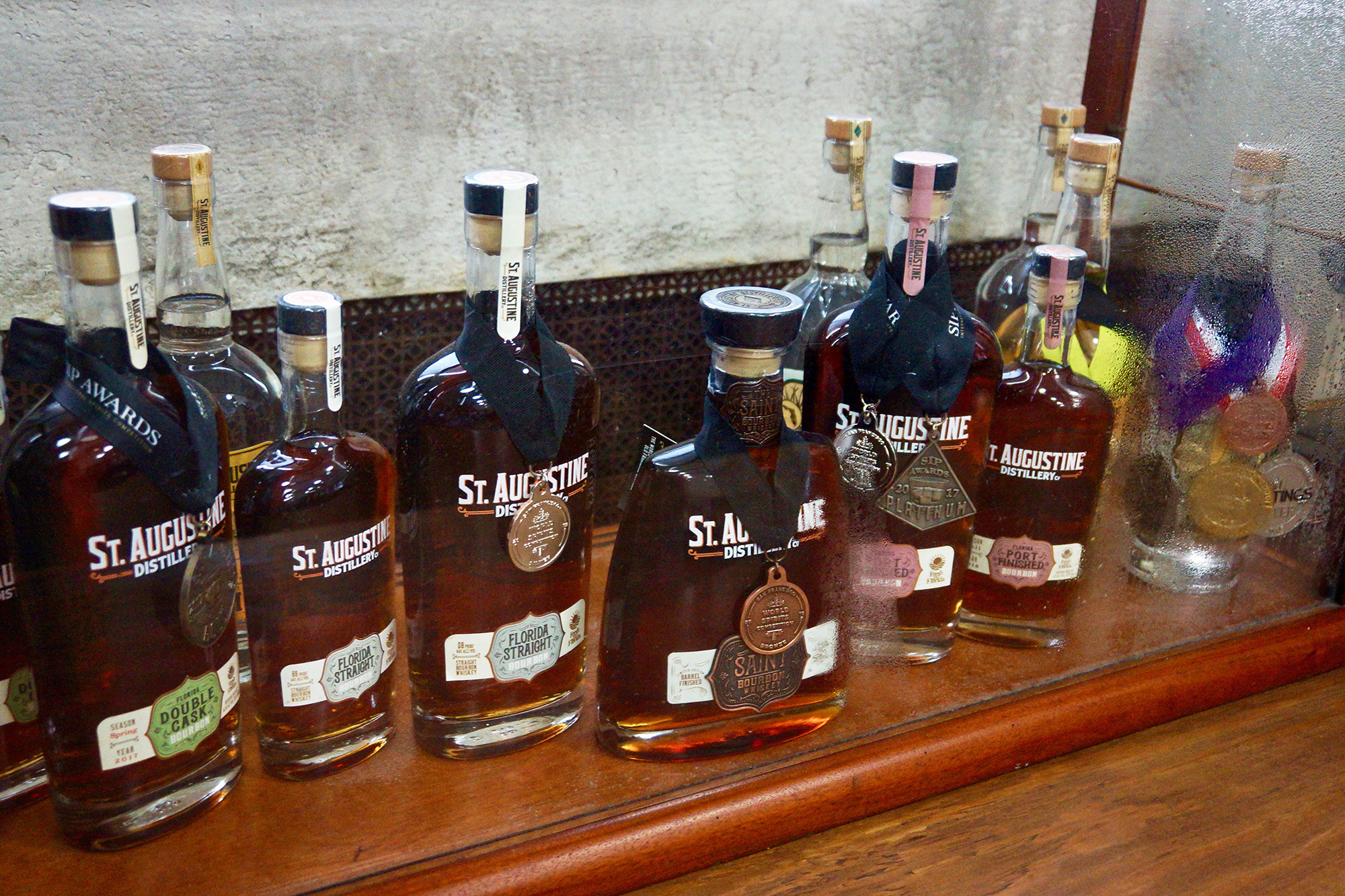 Offerings from St. Augustine Distillery.