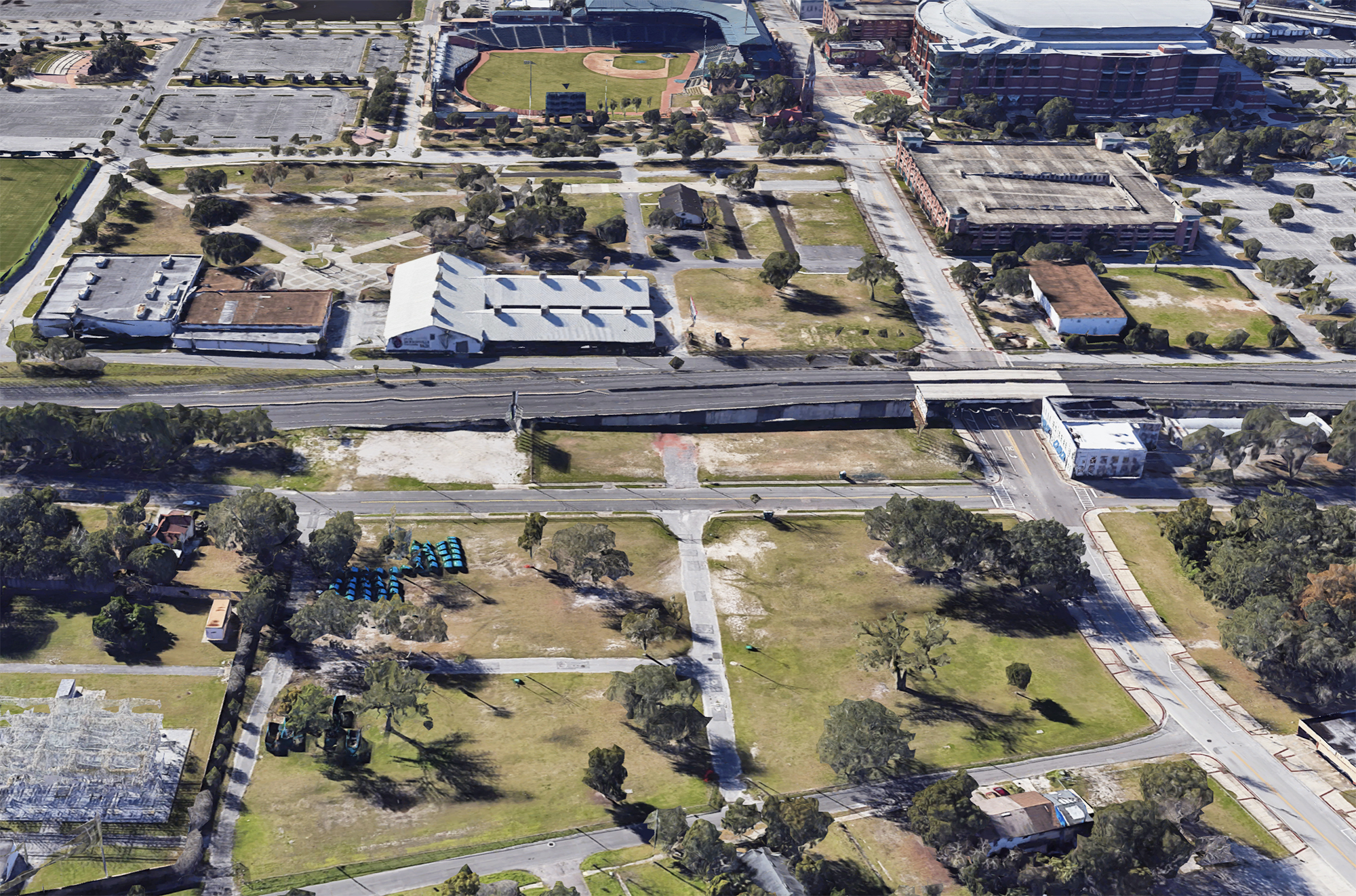 The soccer stadium site is north of the Jacksonville Fairgrounds. (Google)