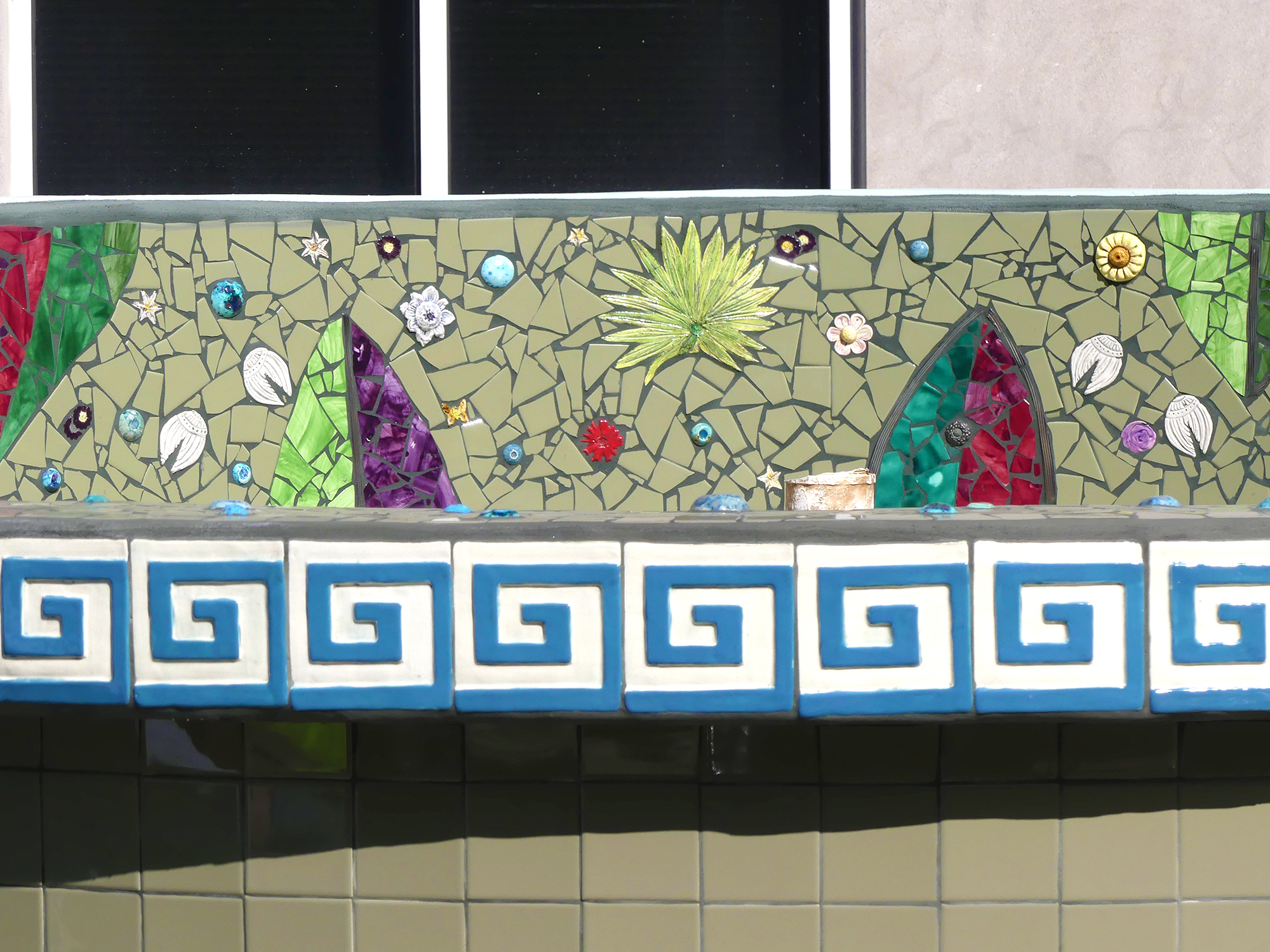 Detail of the installation near the entrance to the Duval County Tax Collector’ Office.