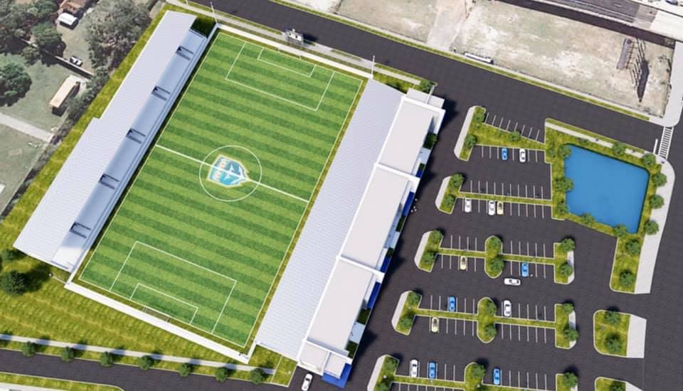 Renderings posted on Robert Palmer’s Facebook page shows of the Armada soccer complex.