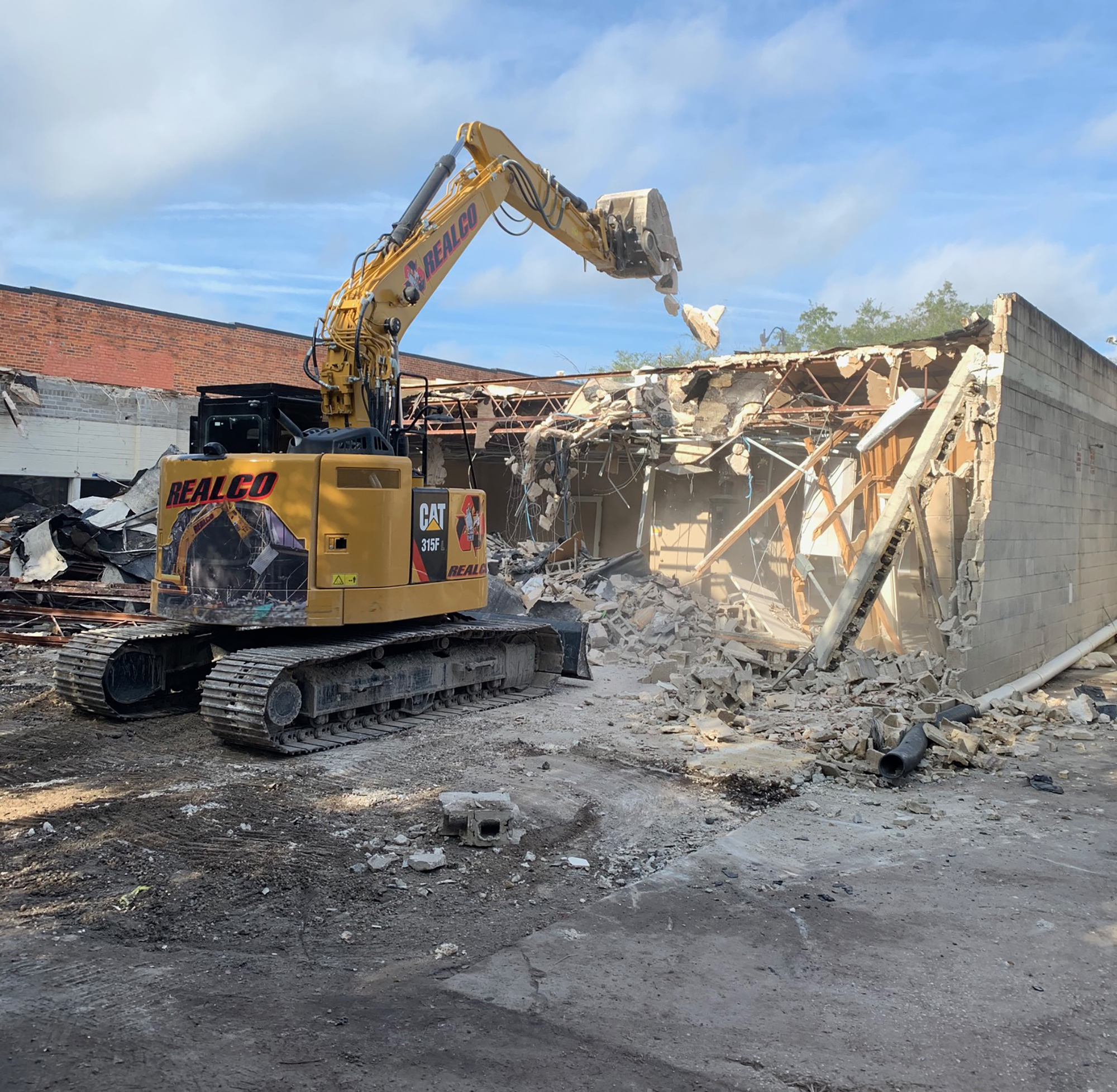 Property owner Edward Skinner Jones said Jan. 2 that demolition could take about four days. (Courtesy of Chris Goodin)