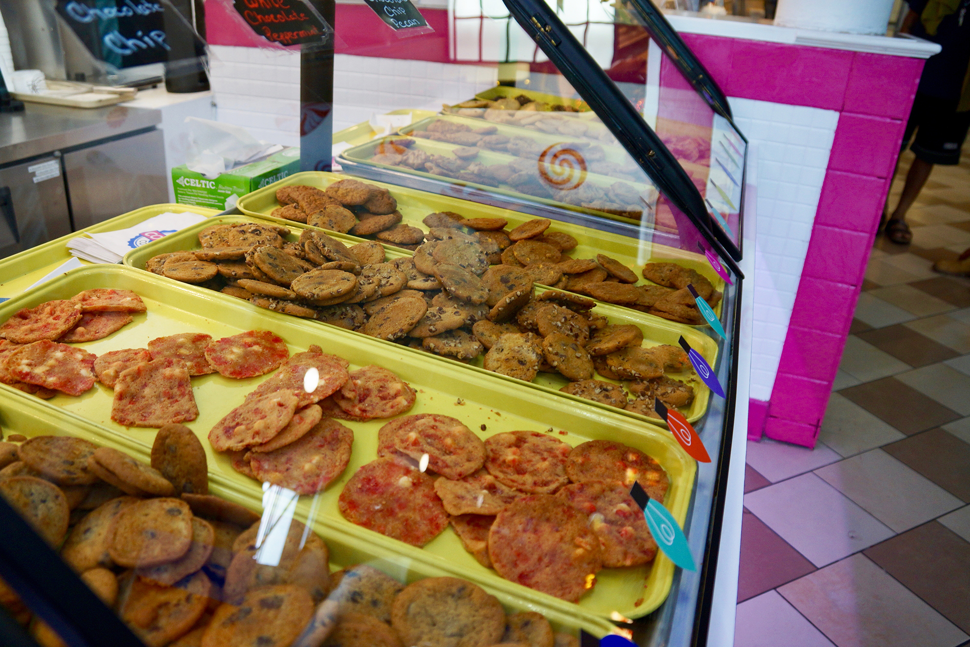 Cookies on display at First Coast Cookies at Regency Square Mall.