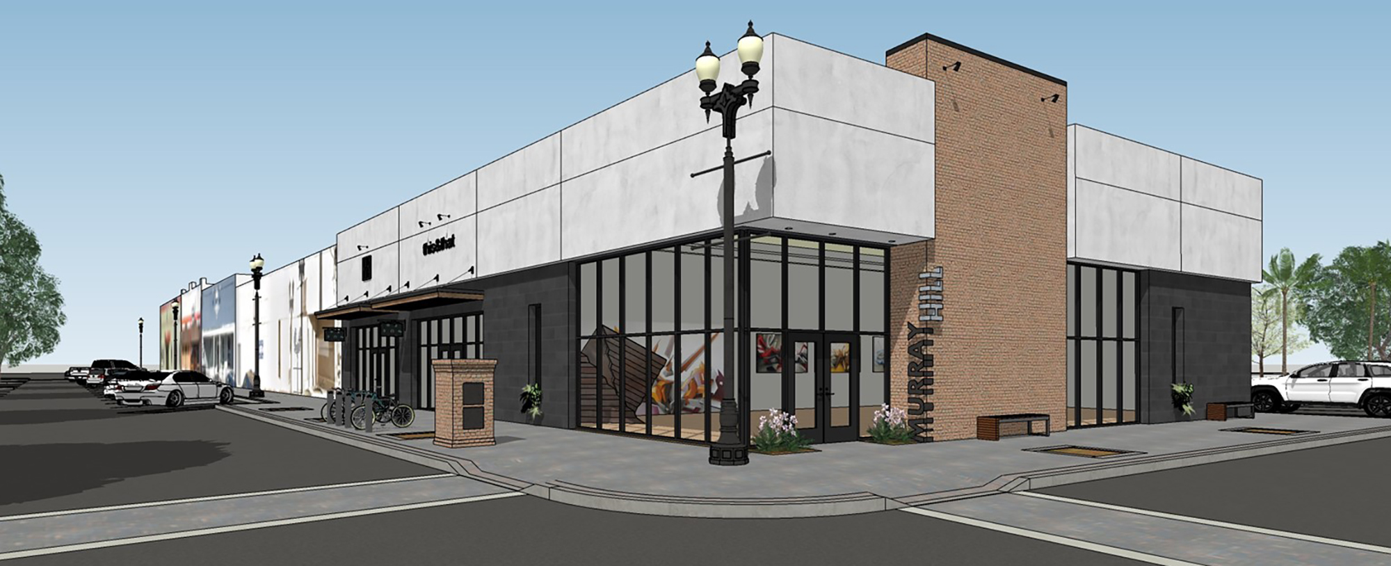 An artist's rendering of the 5,000-square-foot retail building planned at 1195 Edgewood Ave. S. in Murray Hill .