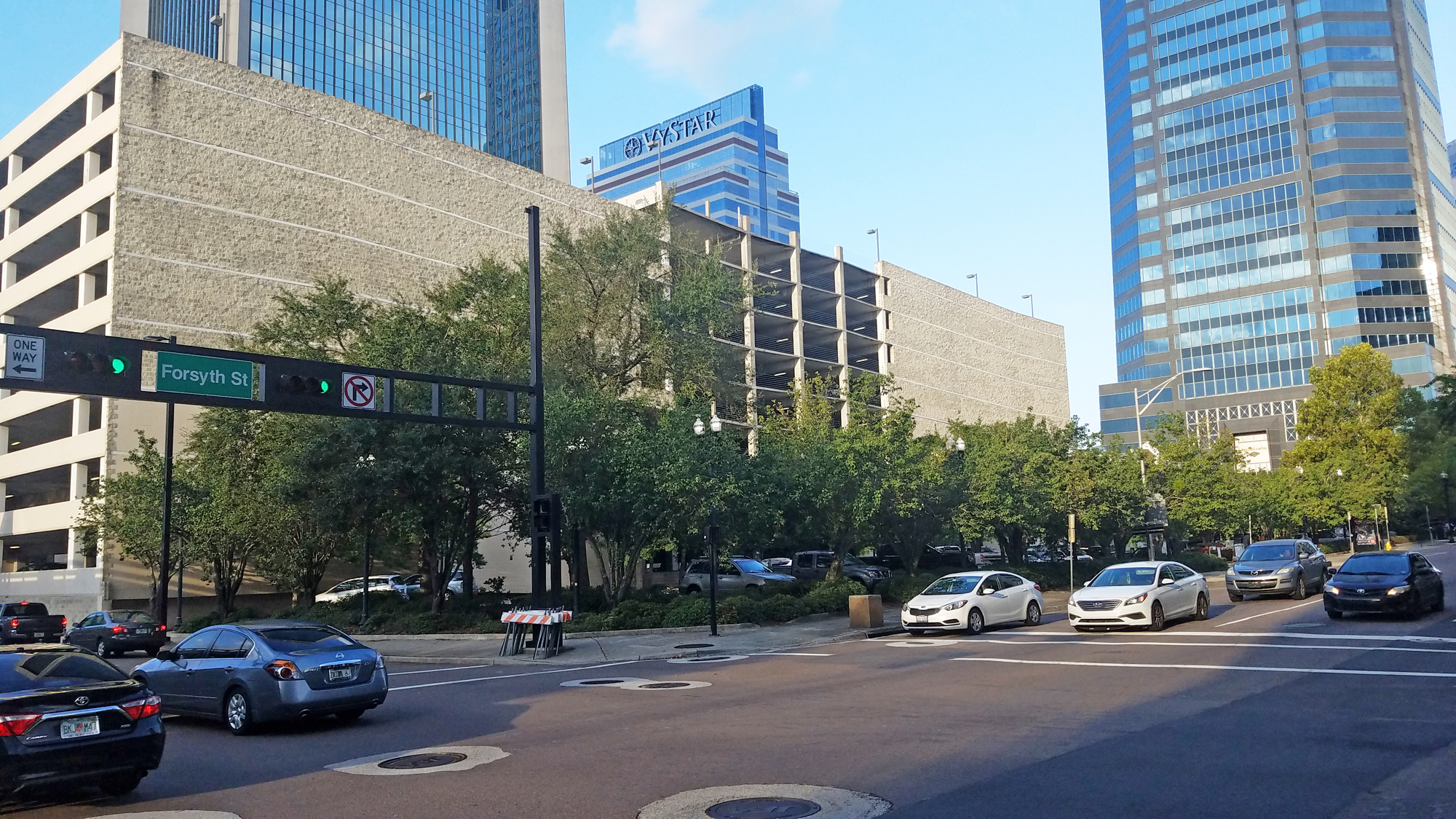 VyStar is seeking to buy this 0.77-acre property at Main and Forsyth streets.