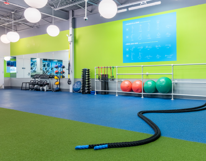 Blink Fitness built-out 16,000 square feet of space like this location.