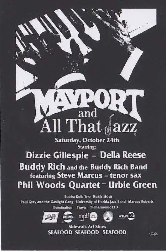 The poster for “Mayport and All That Jazz,” an event launched by Jake Godbold in 1979 that would eventually become the Jacksonville Jazz Festival.