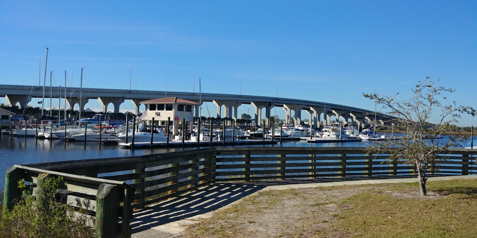 Beach Marine is near the bridge the crosses the Intracoastal Waterway.