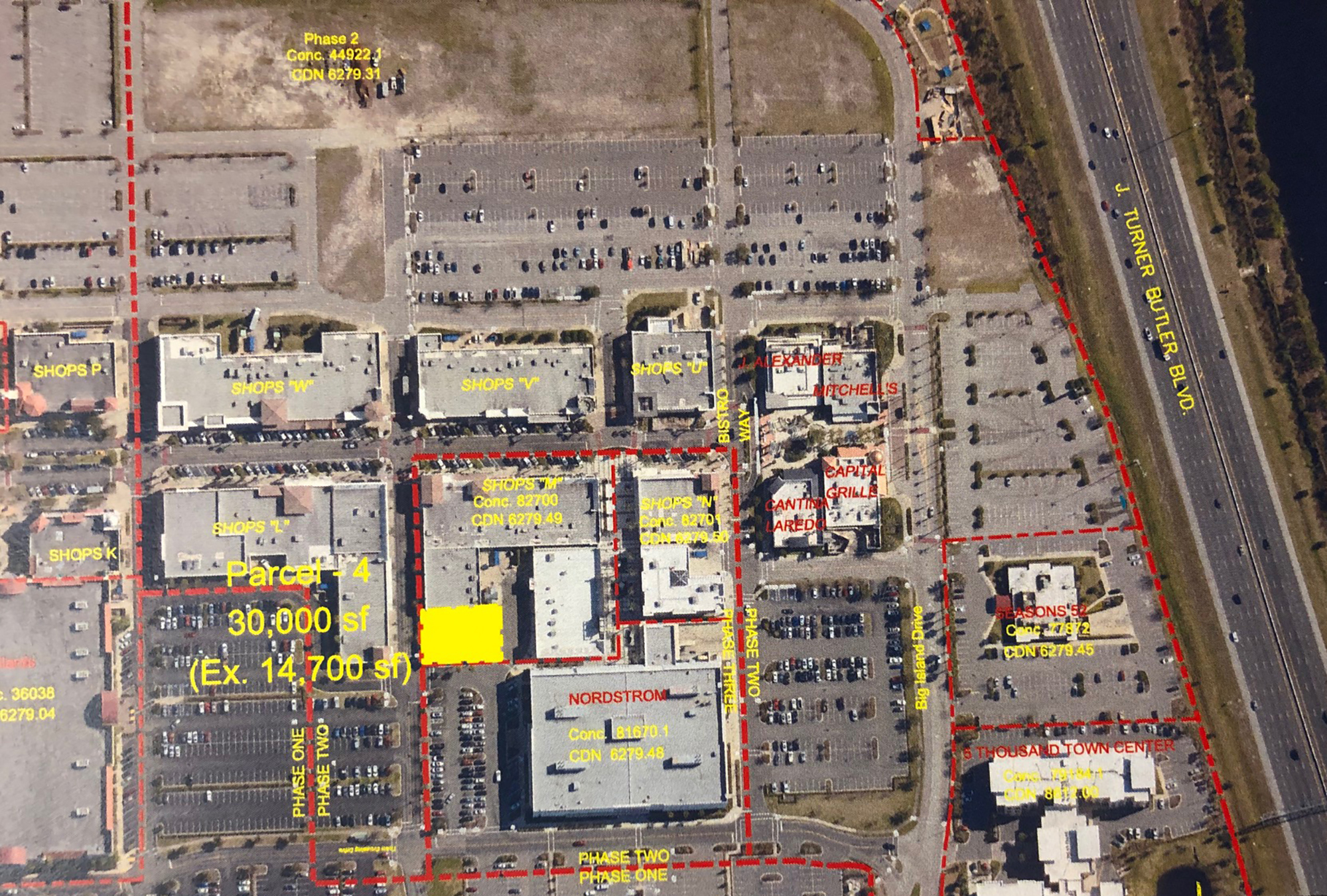RH and two other Phase 4 parcels are planned behind J. Alexander's, True Food Kitchen and the stores in that corridor of the center.