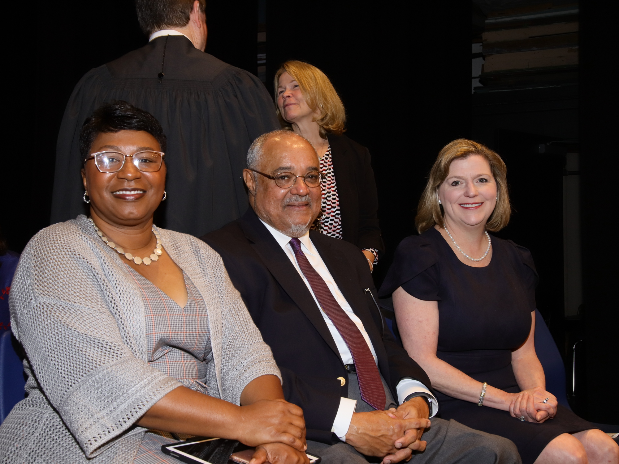 From left, Diana Greene, superintendent of Duval County Public Schools, U.S. District Judge Brian Davis and U.S. District Judge Judge Marcia Morales Howard.