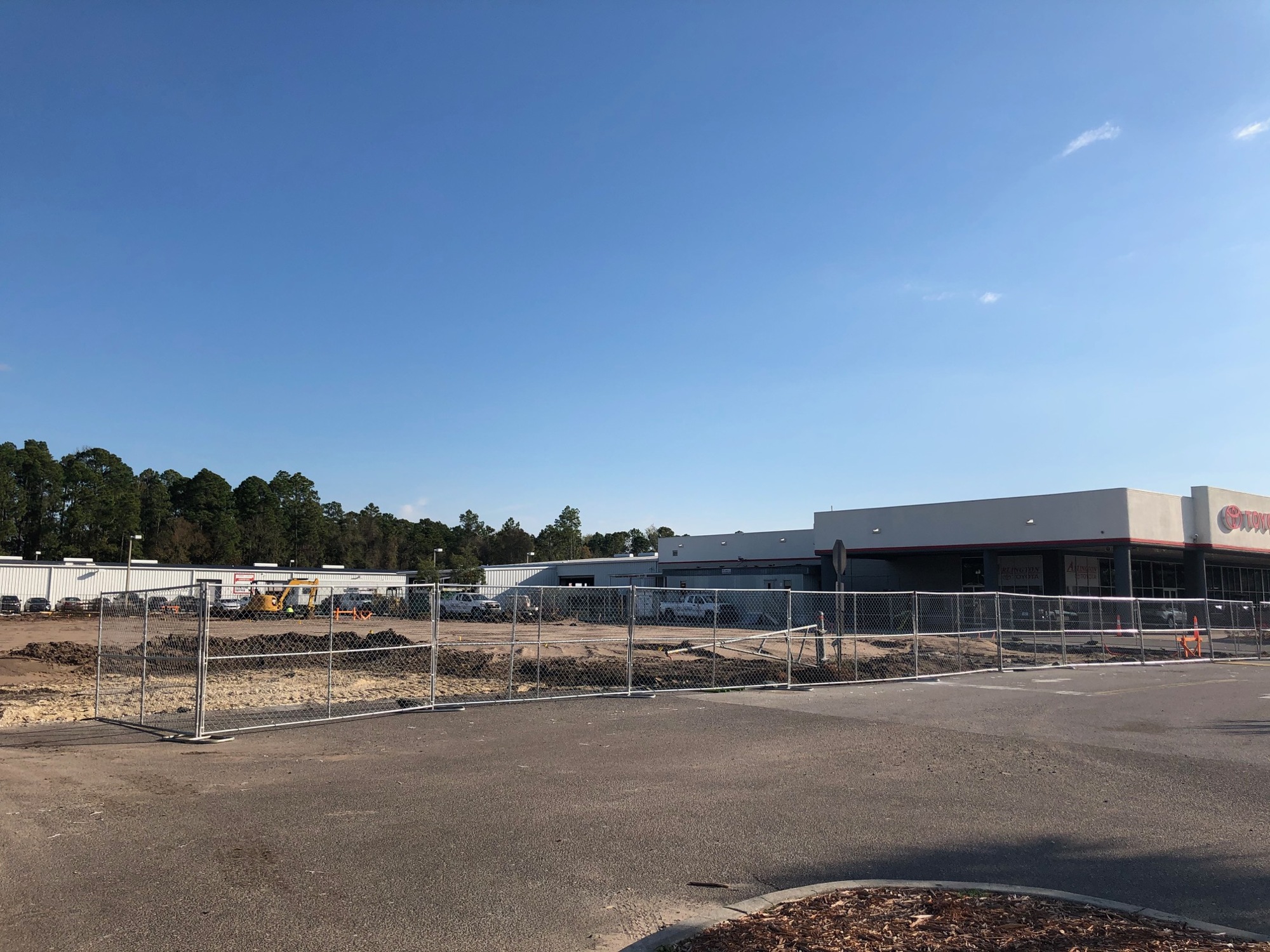 Stellar Group Inc. is building a new dealership for Arlington Toyota at 10939 Atlantic Blvd. It demolished retail space for the project and will renovate existing buildings.