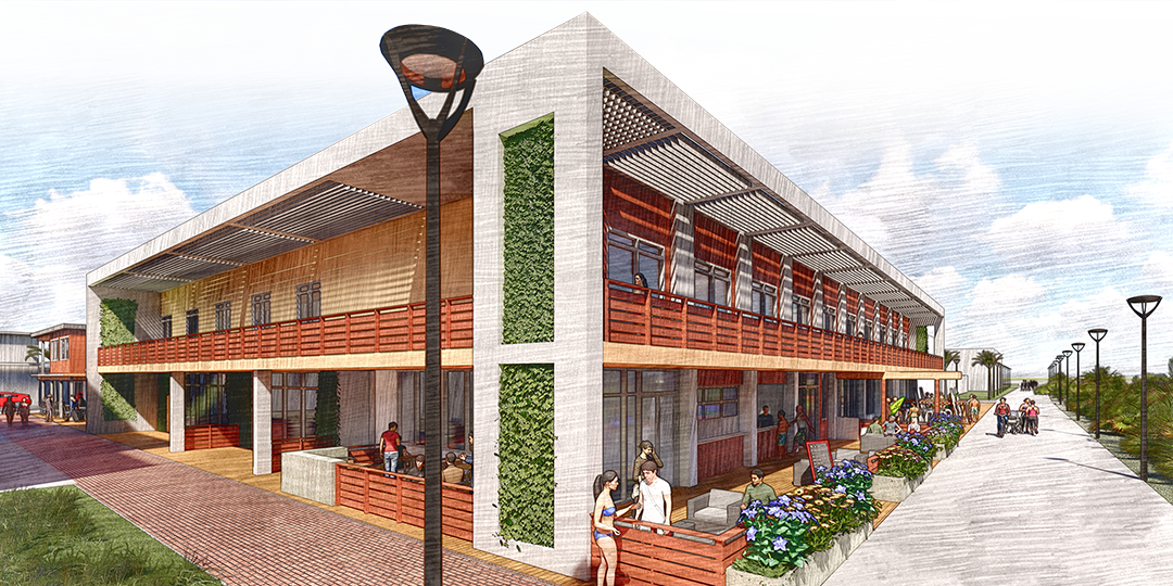 Renderings of the mixed-use development planned for 221 N. First St. in Jacksonville Beach.