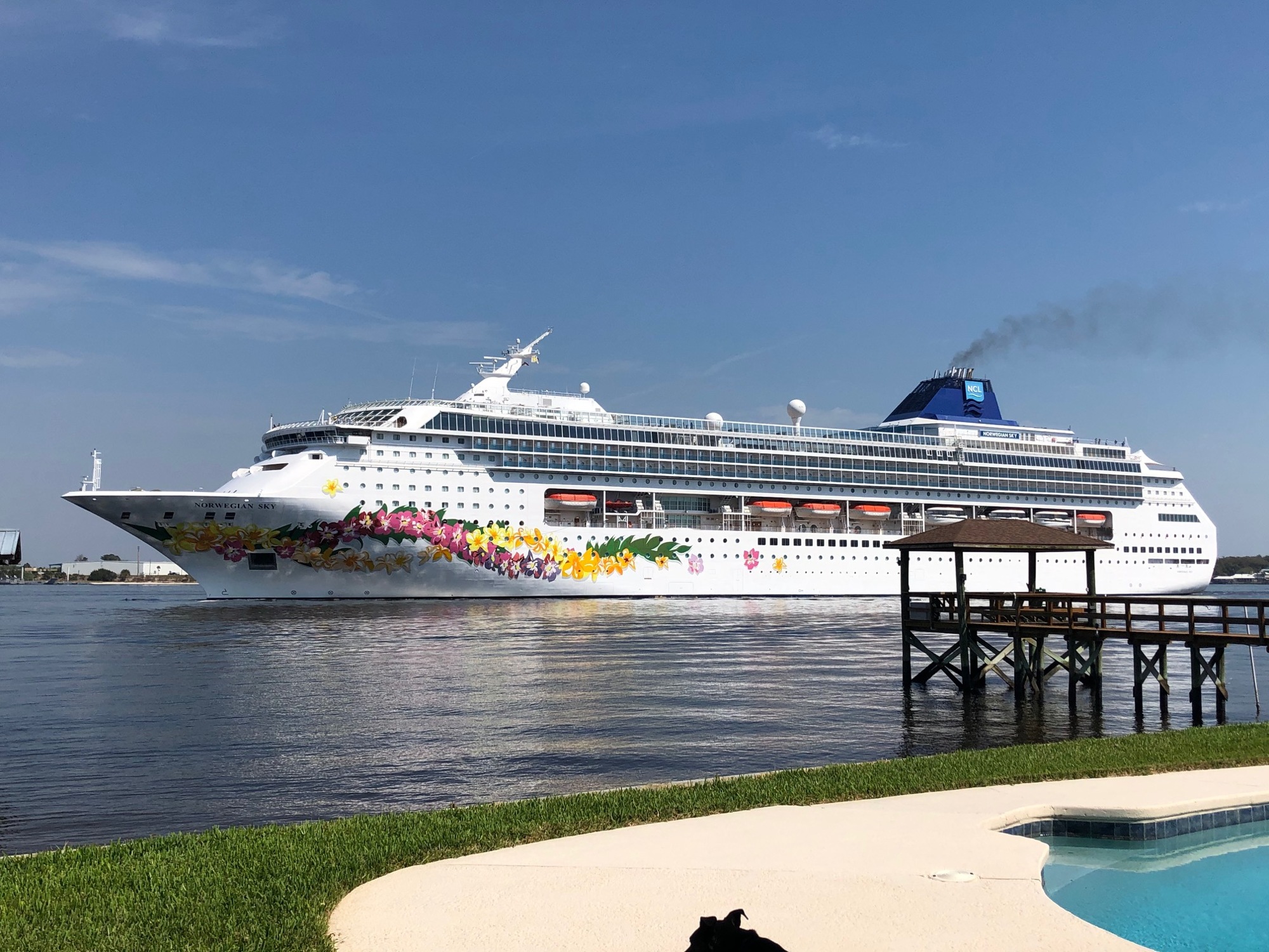 The crew of the Norwegian Sky will remain on the ship while it is ported in Jacksonville.