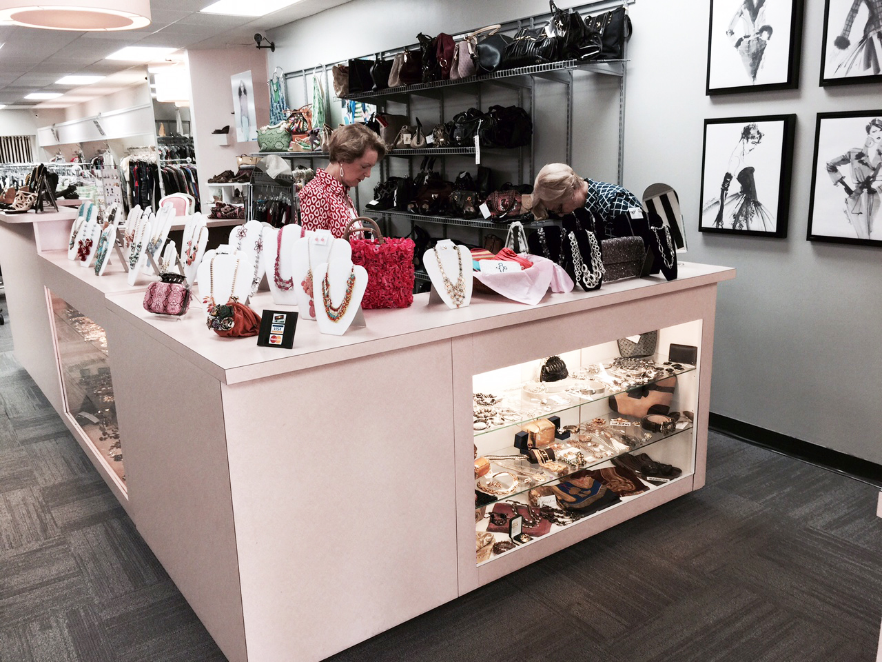 Watson's shop focuses on upscale, current women’s clothing and accessories.