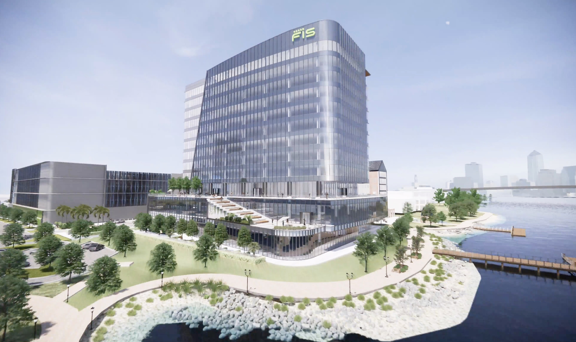 An artist's rendering of the new FIS world headquarters.