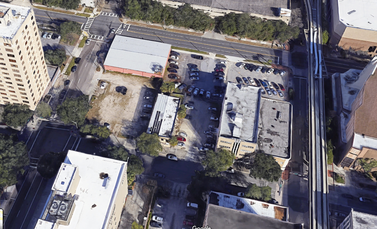 The Wisses now own all of this block except for the First Coast Barber Academy property in the top left corner. (Google)