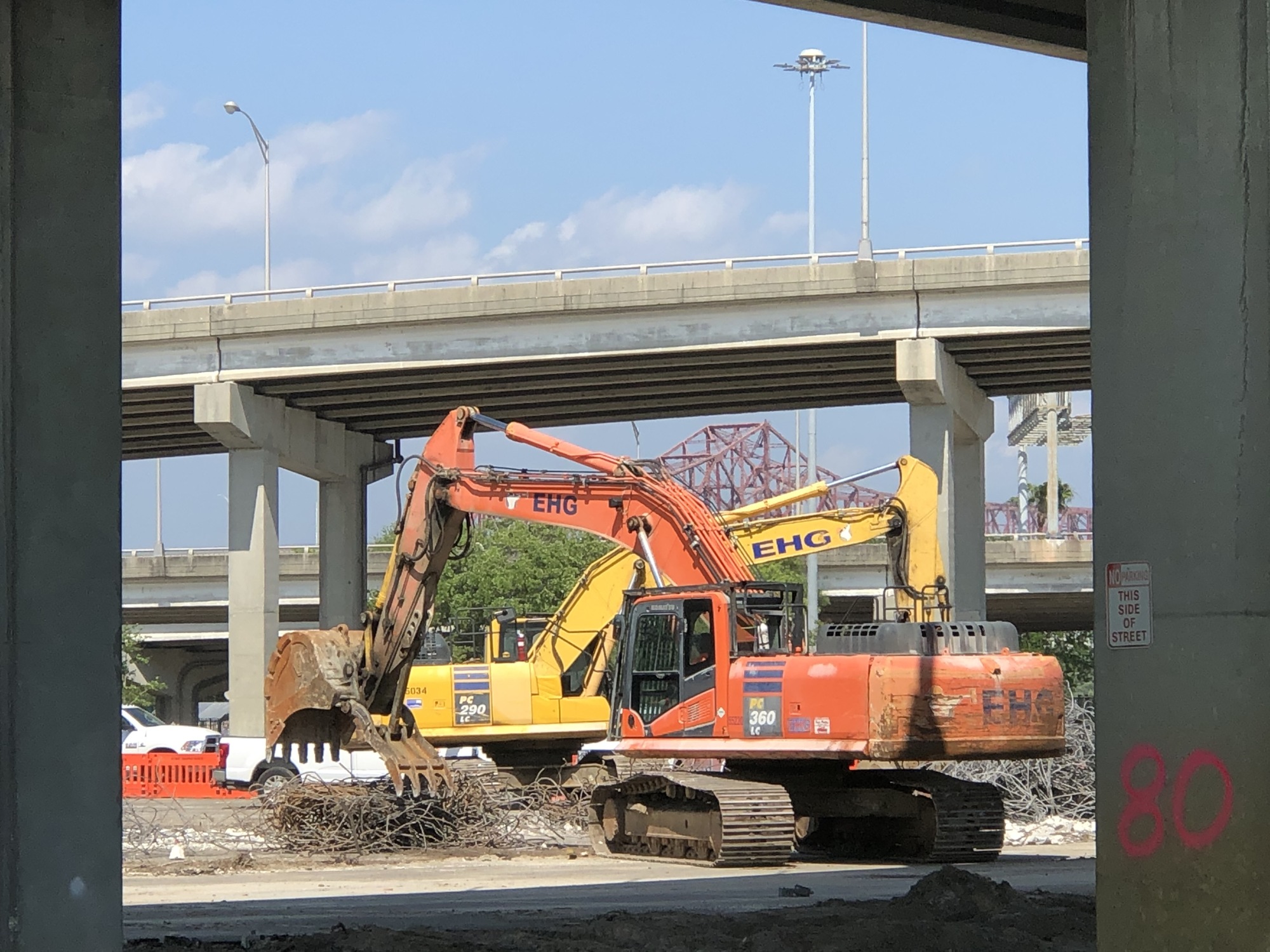 Project contractor J.B. Coxwell will complete the demolition and rebuilding of the road.